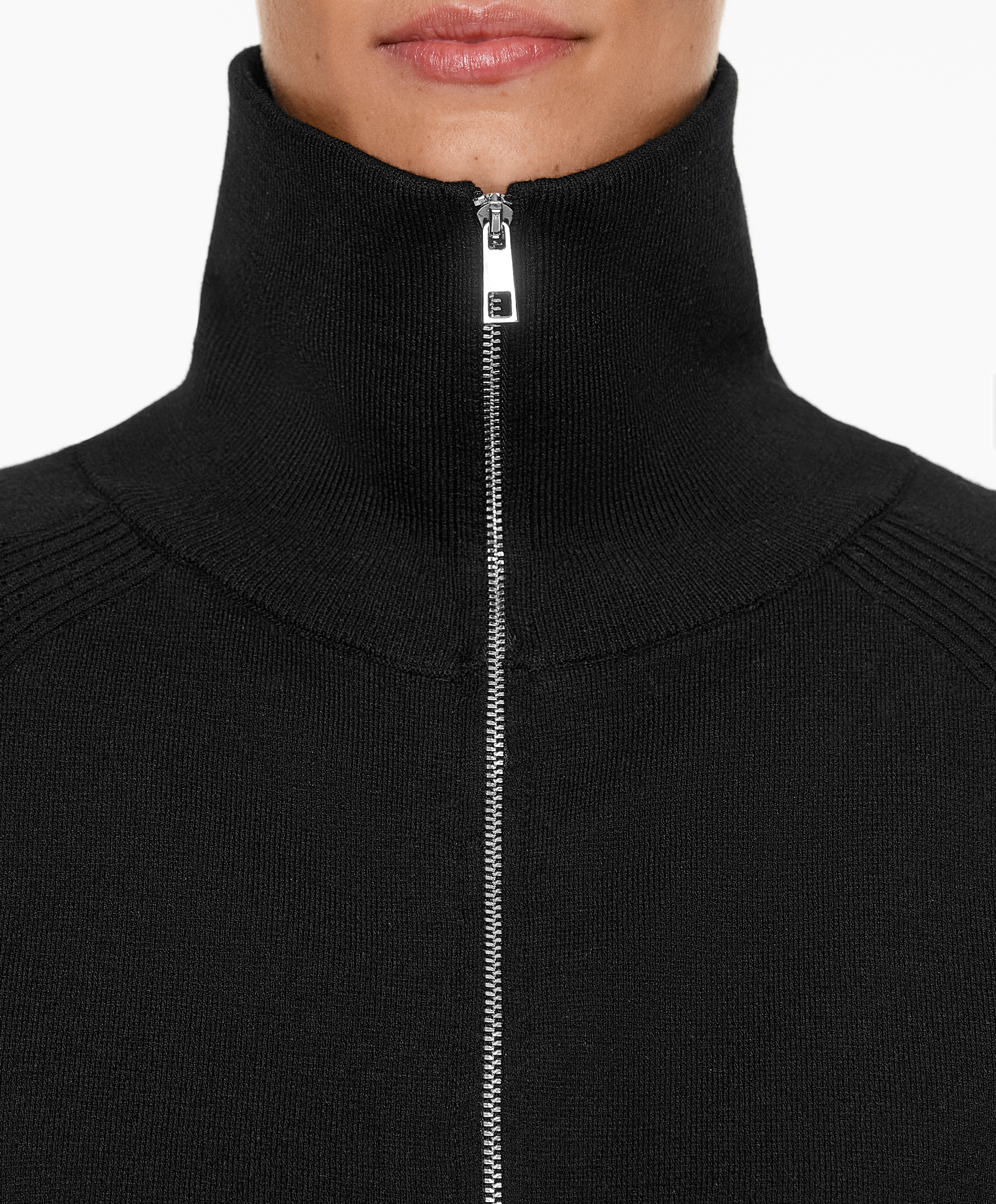 Milano knit zip-through jacket