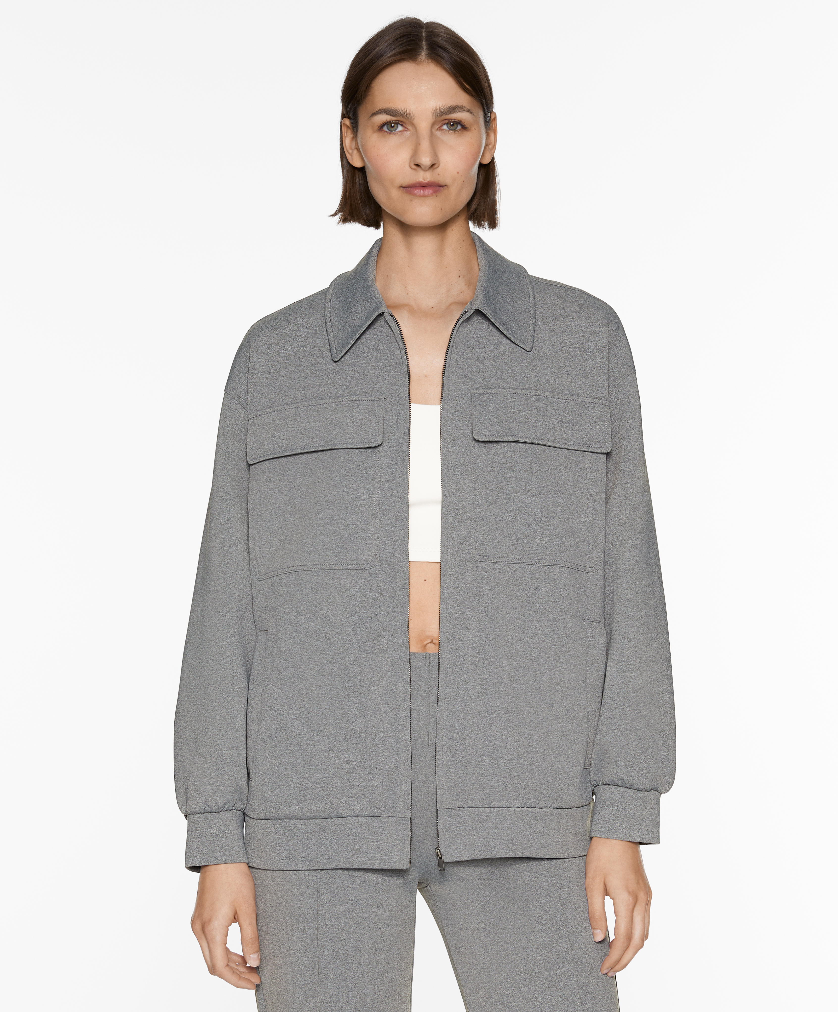 Neoprene-effect jacket