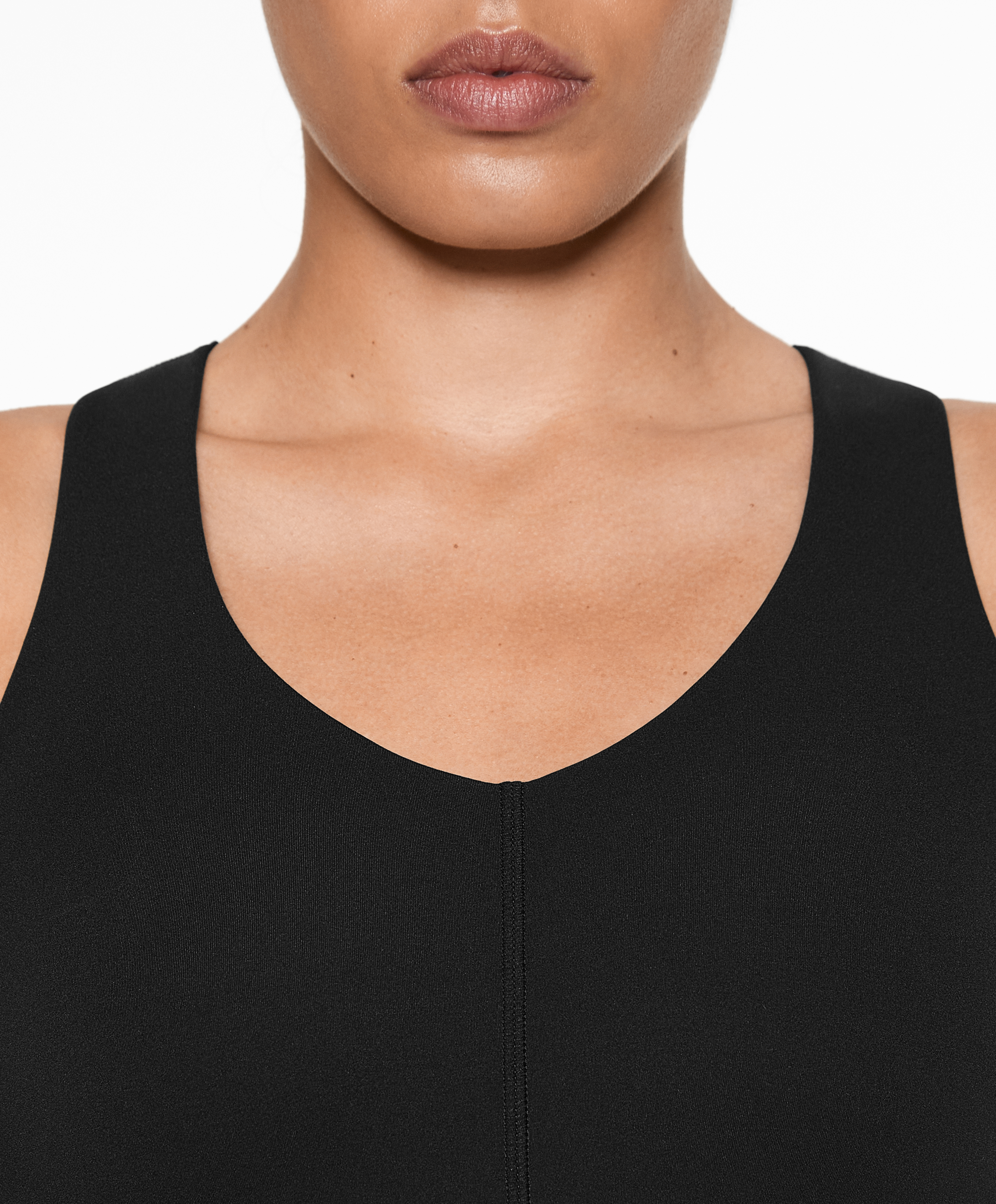Reflective strap compressive tank top