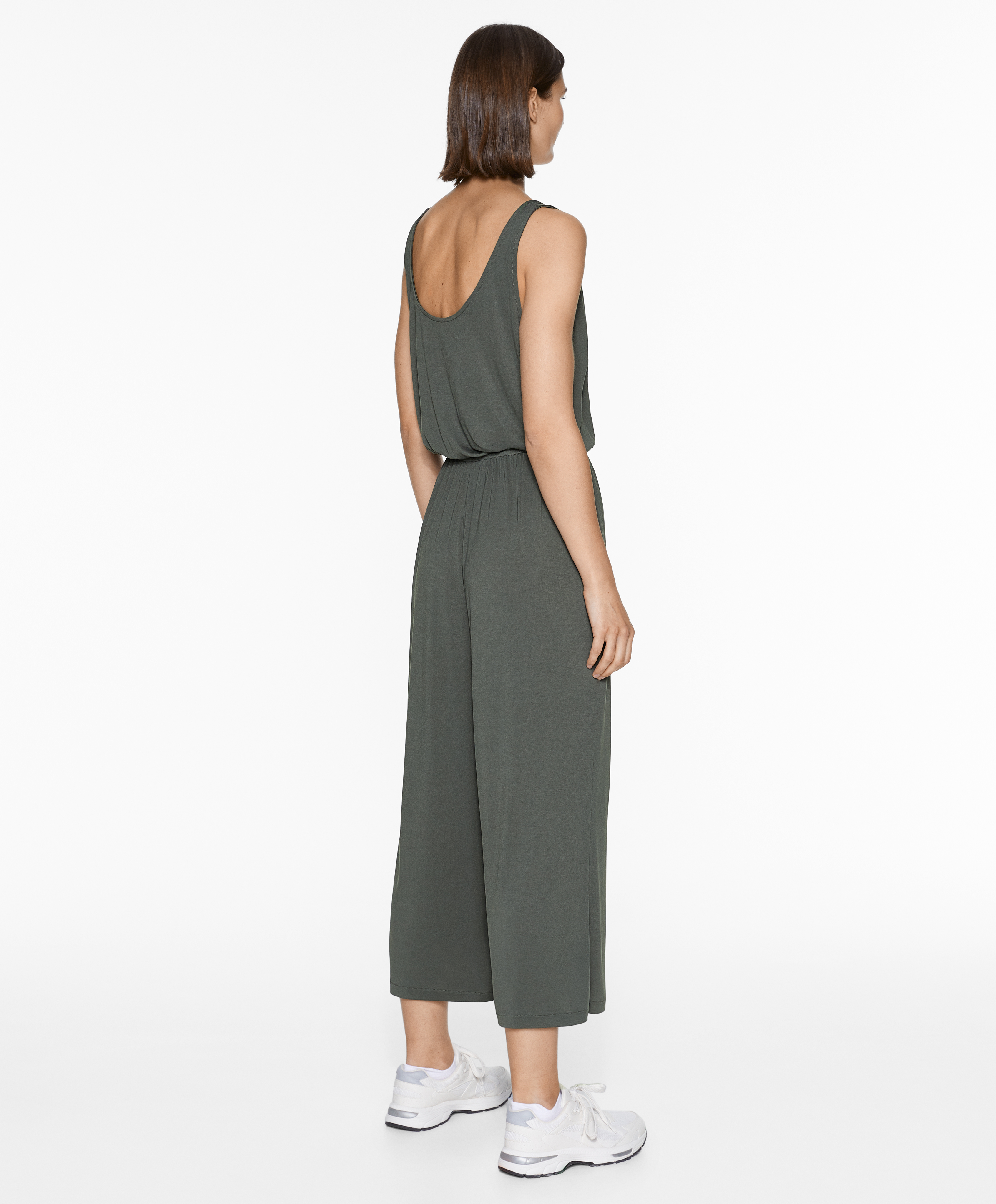 Modal blend midi jumpsuit