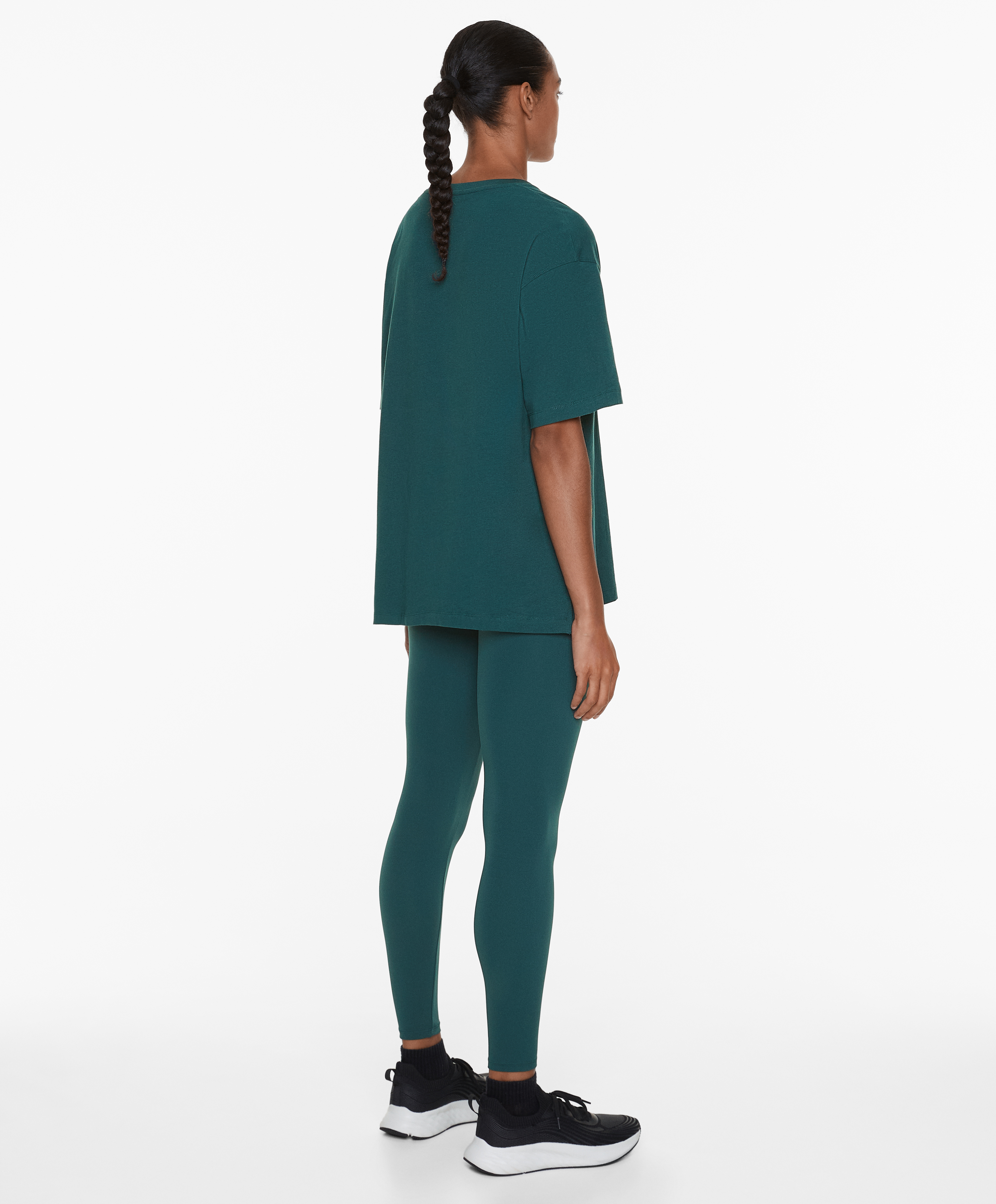 Short sleeve cotton blend T-shirt