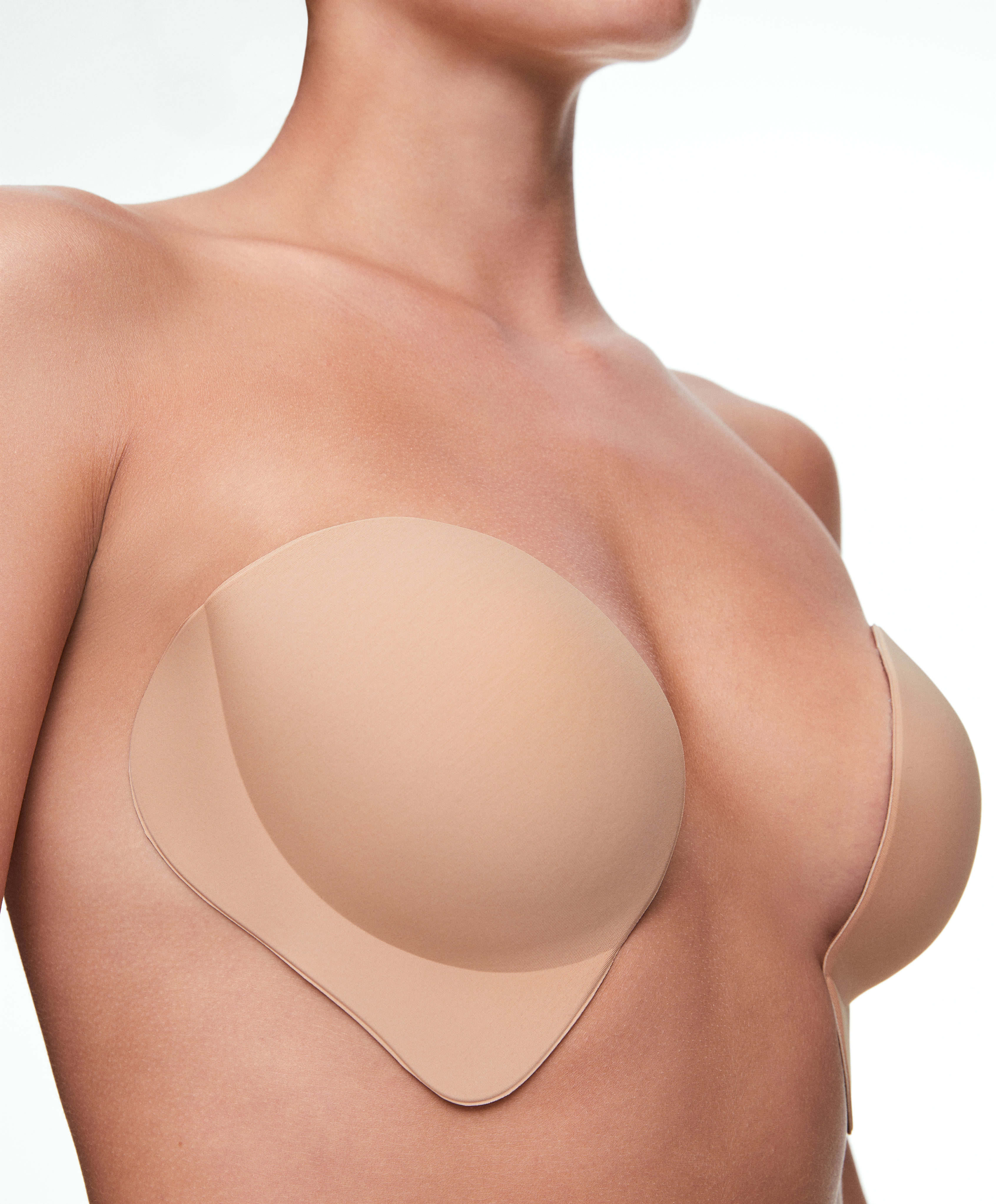 Enhancing fabric cups with adhesive sides