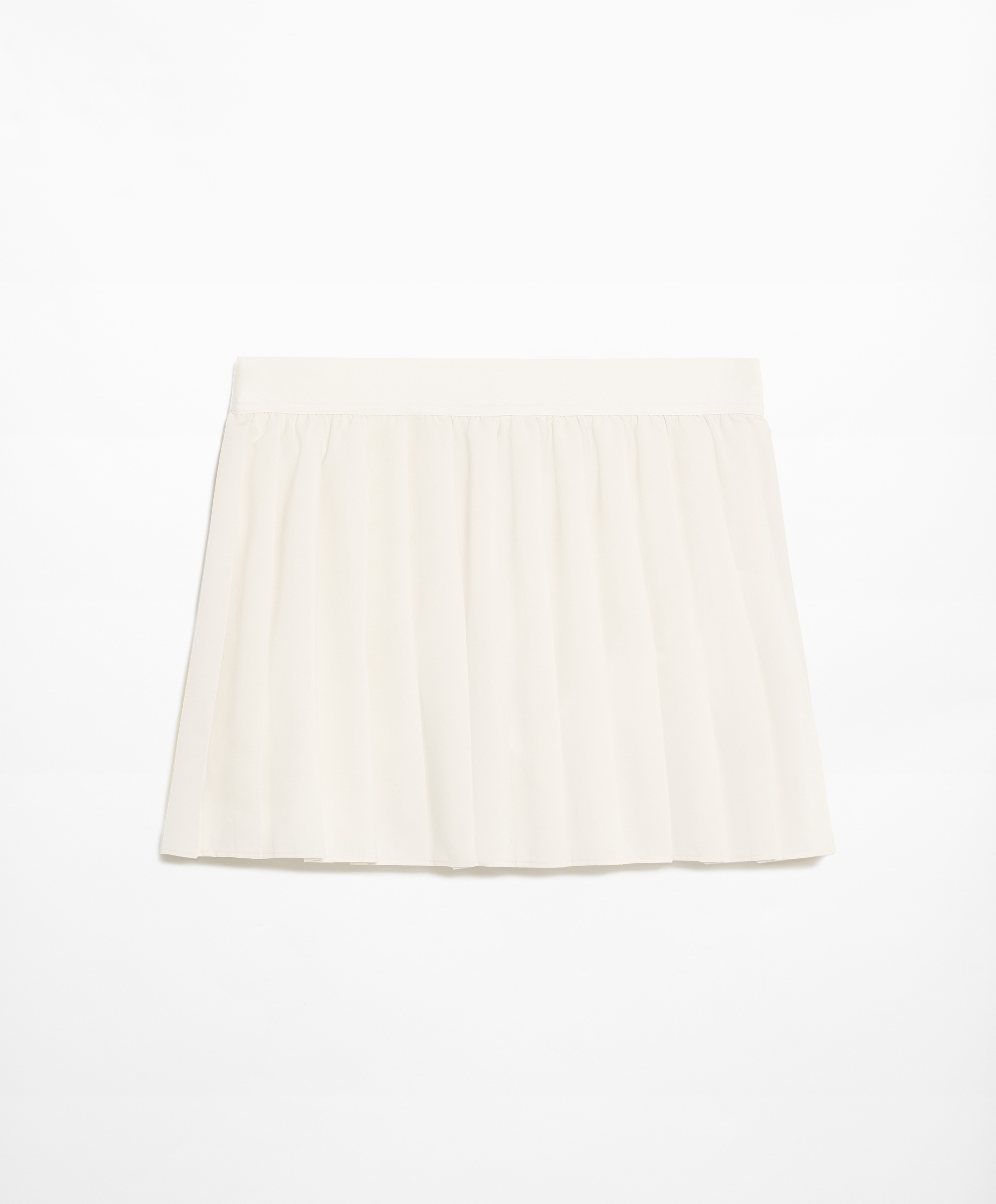 Pleated compressive skirt