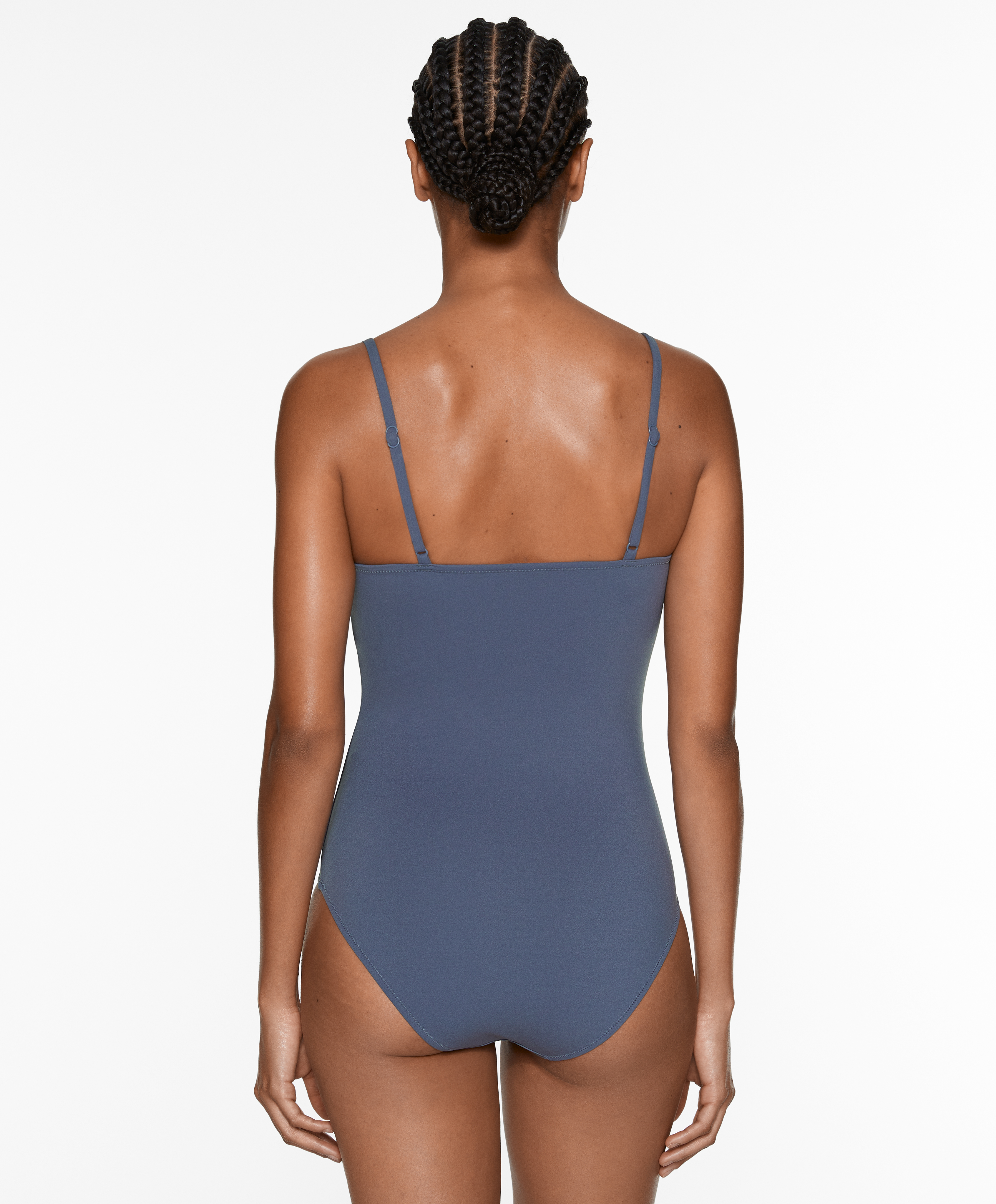 Compressive bandeau swimsuit