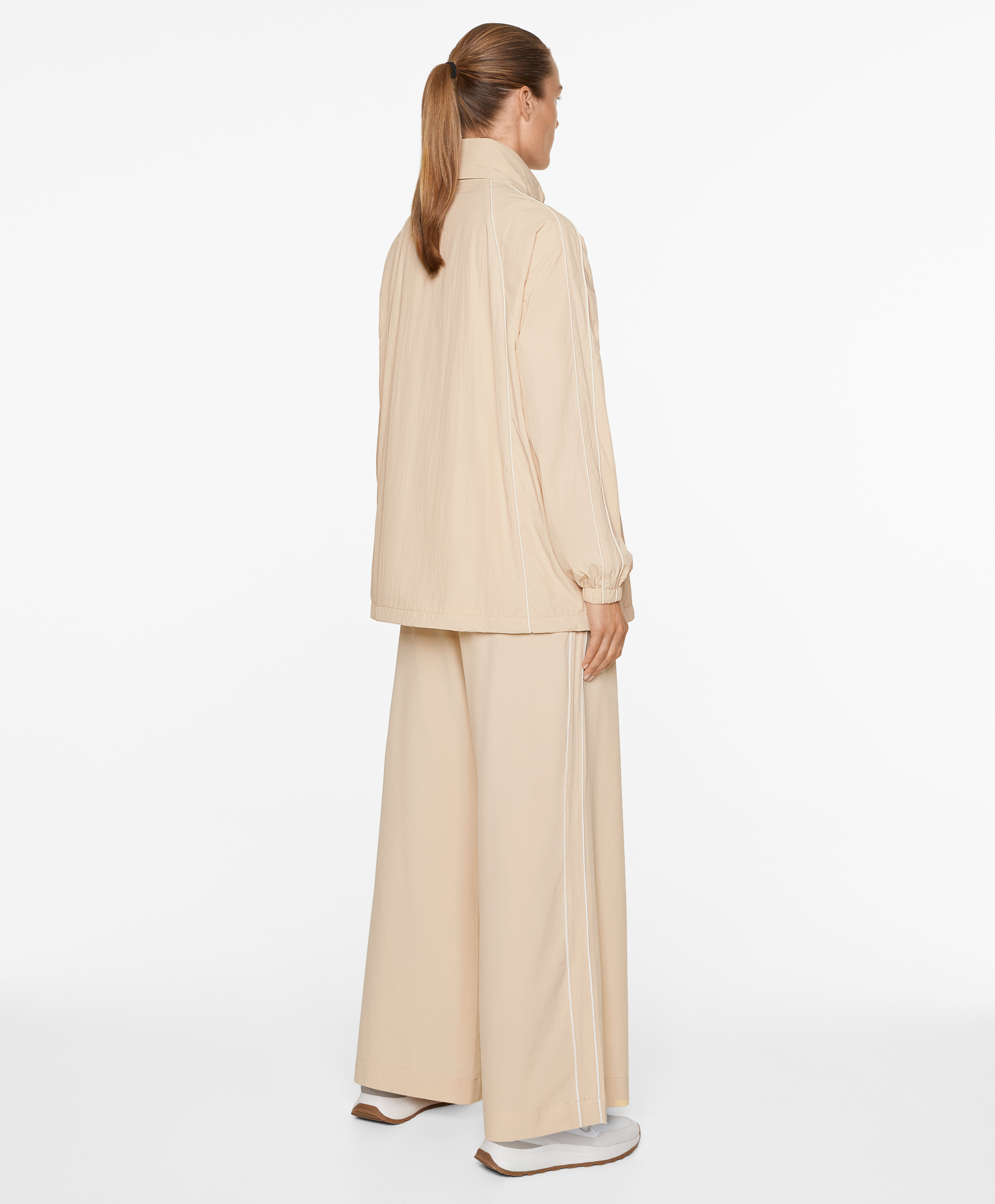 Water-repellent oversize jacket