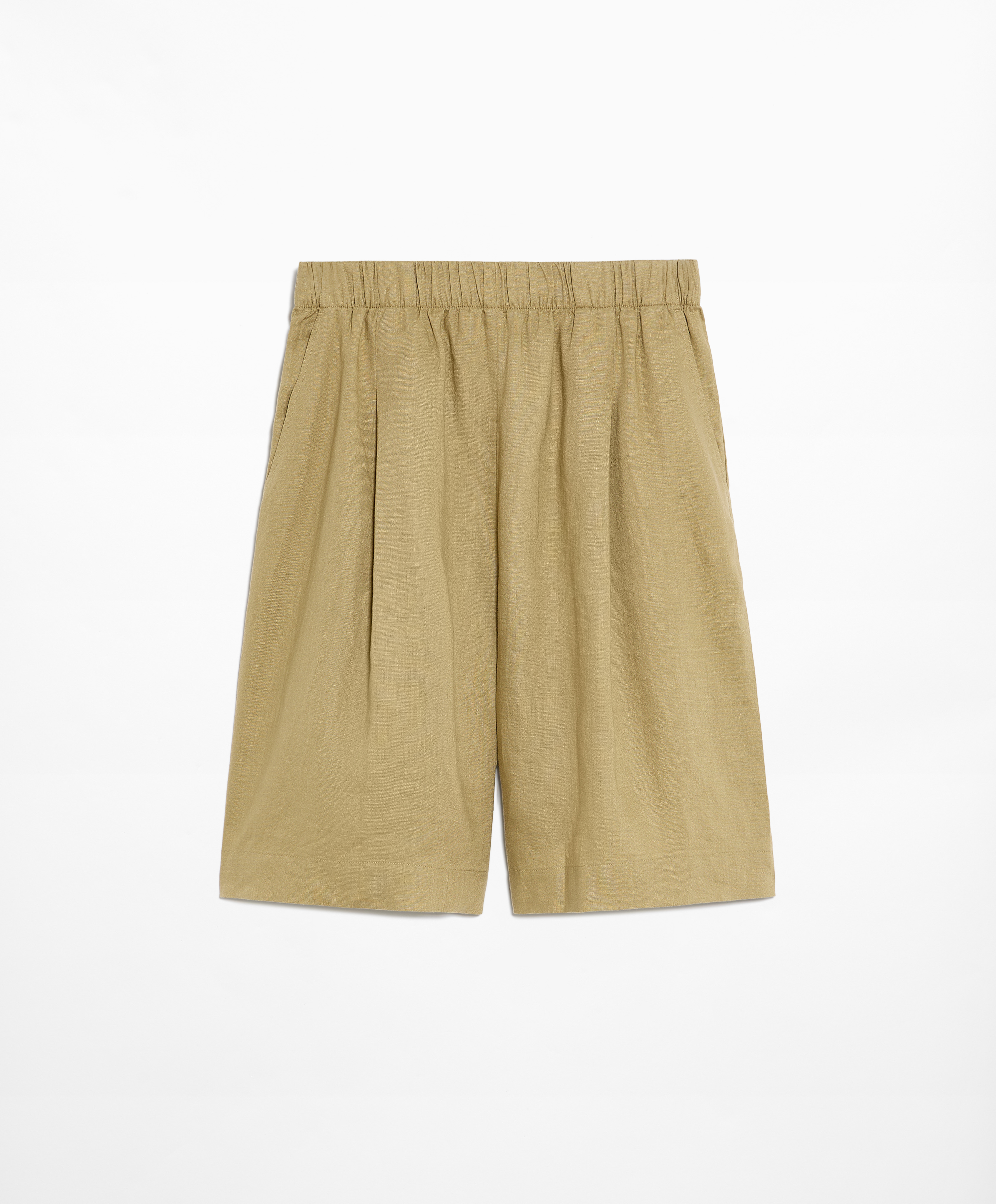 100% linen Bermuda shorts