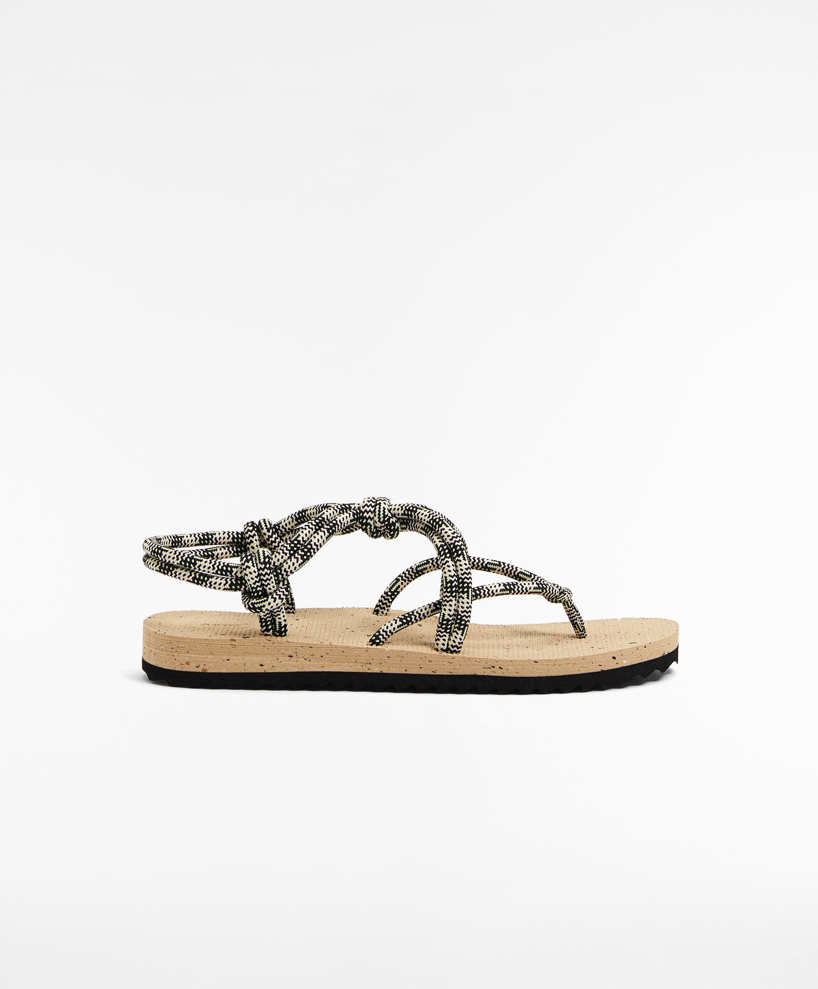 Knotted rope sandals