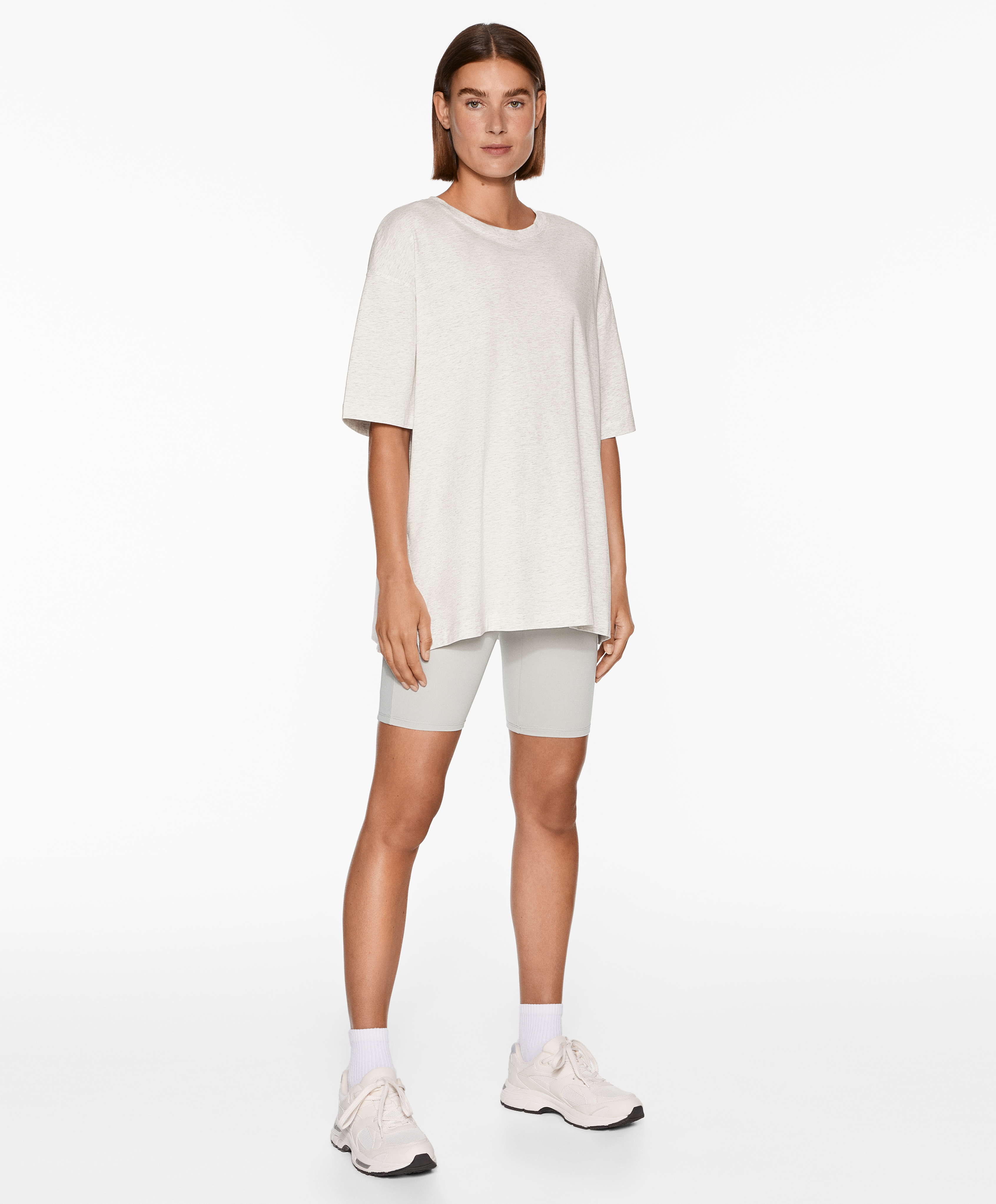 Short sleeve cotton blend T-shirt