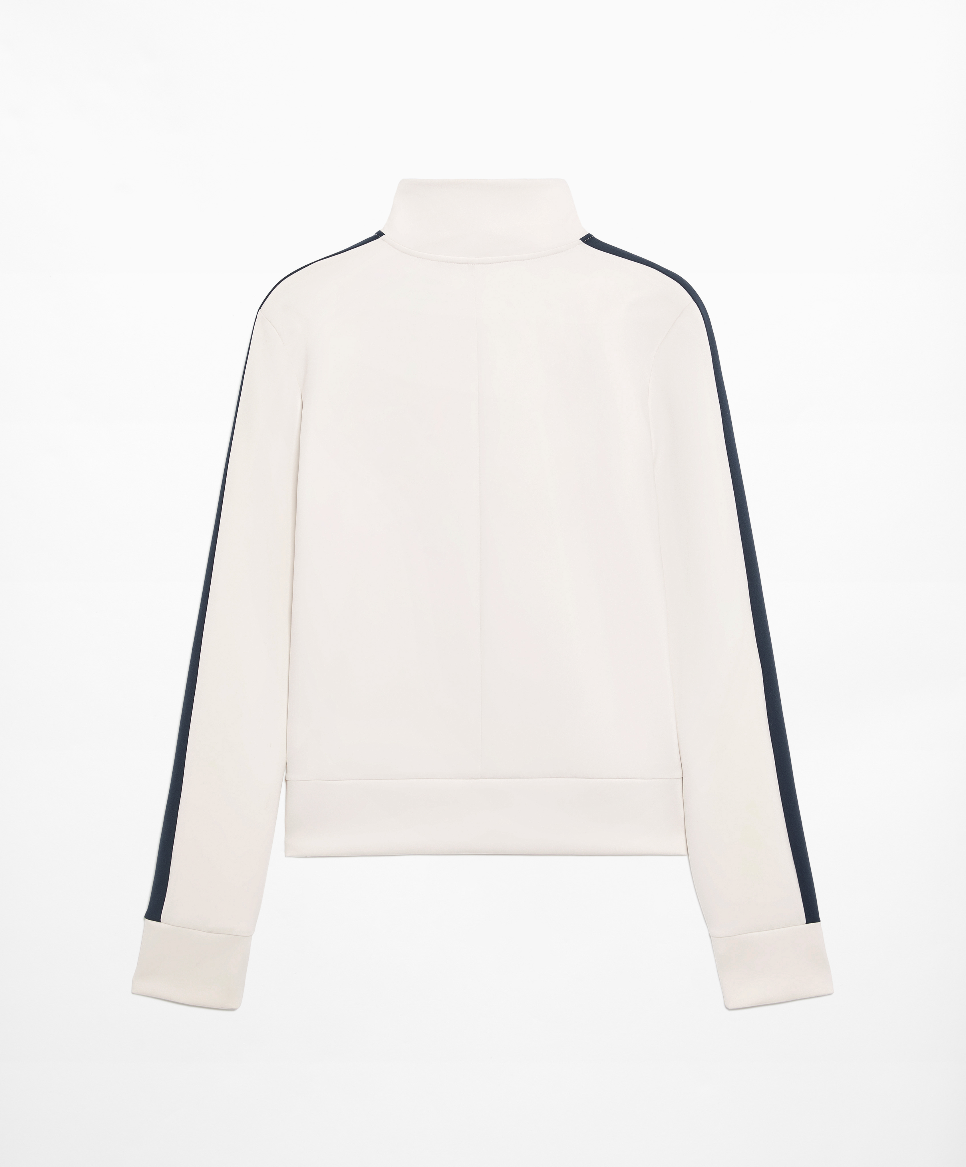 Neoprene-effect block technical jacket