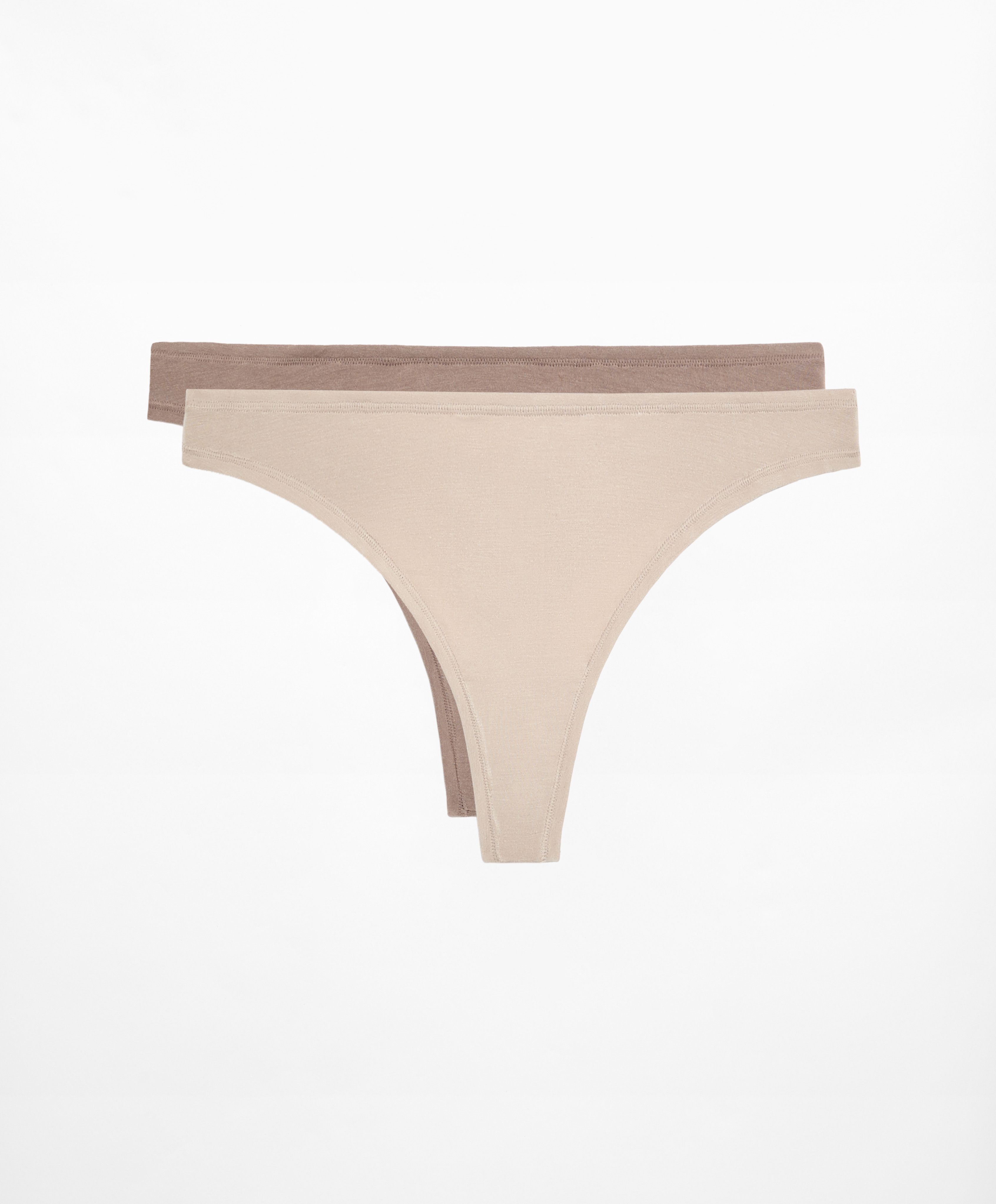 2 thongs in a modal blend and 16% silk