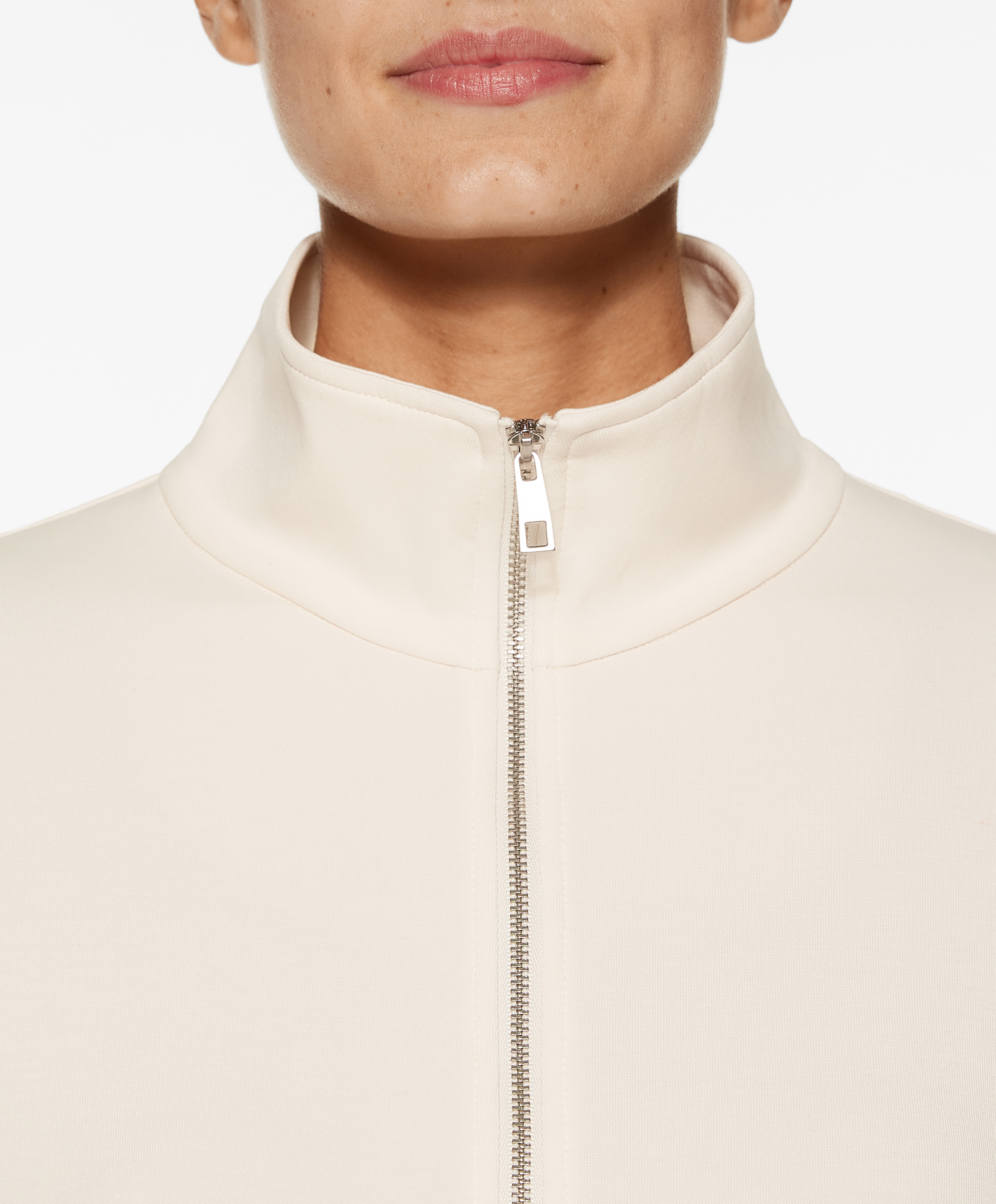 Side appliqué jacket with modal