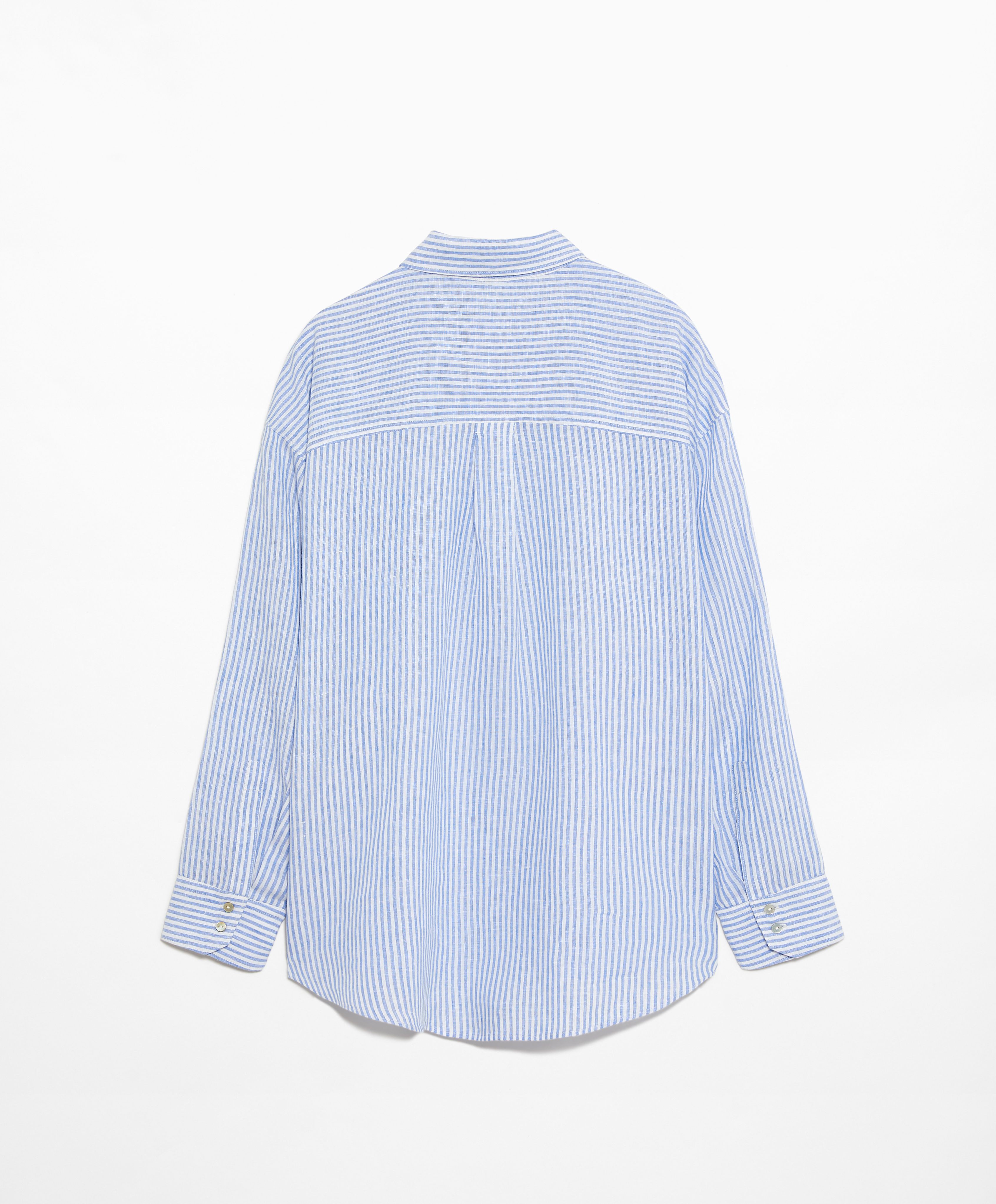 100% linen long-sleeved shirt