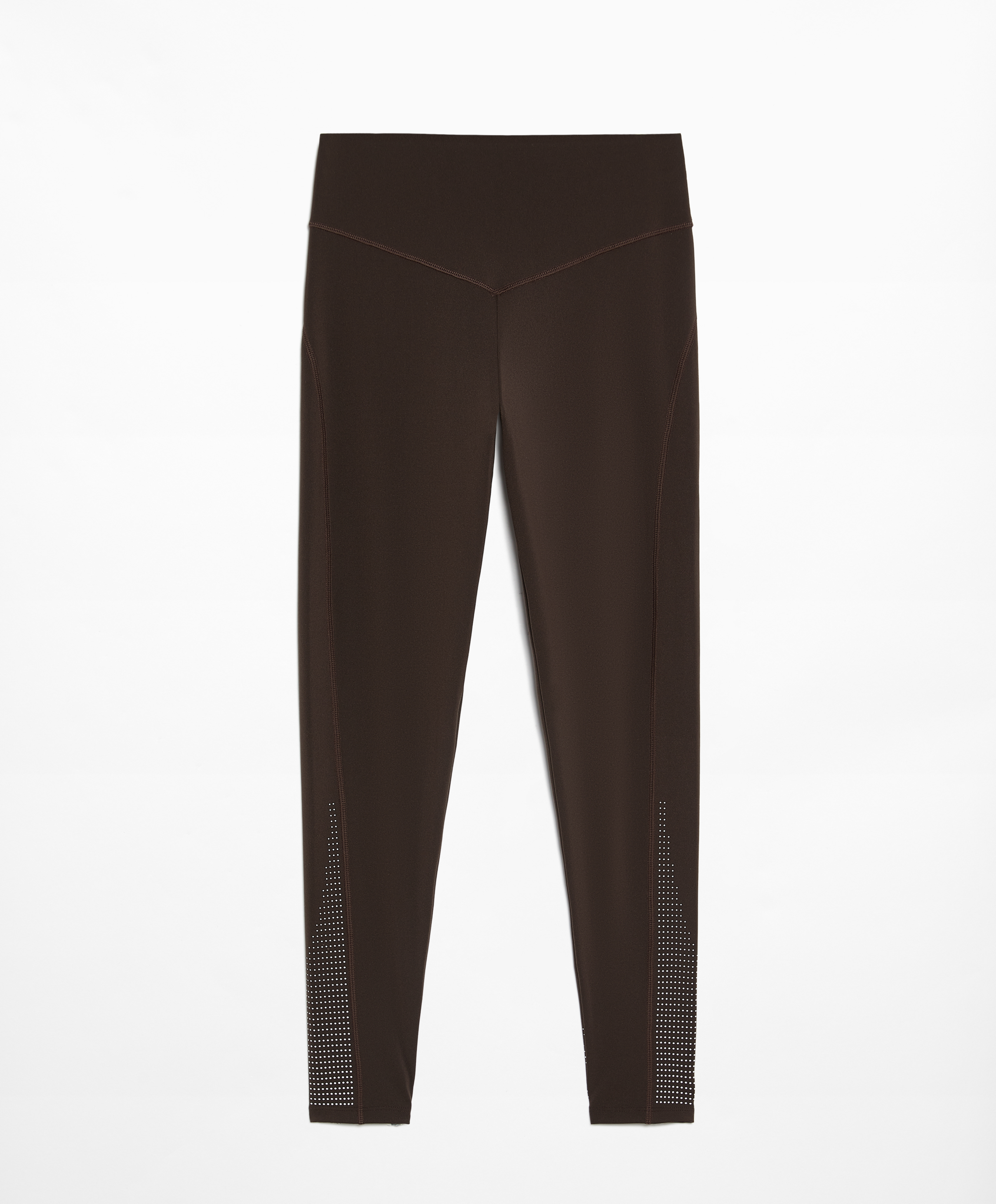 Compressive running high-rise 65cm ankle-length leggings