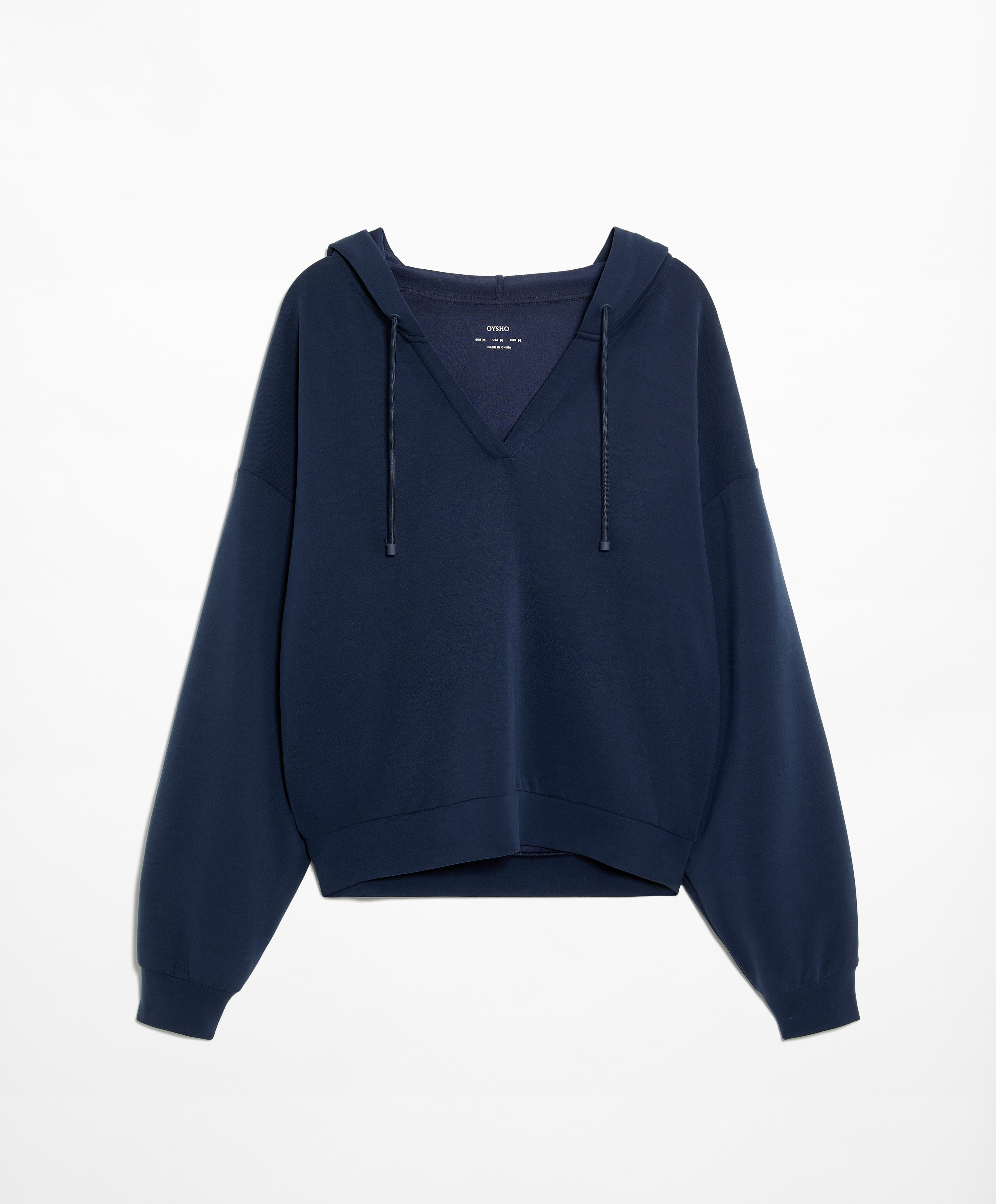 V-neck sweatshirt with modal