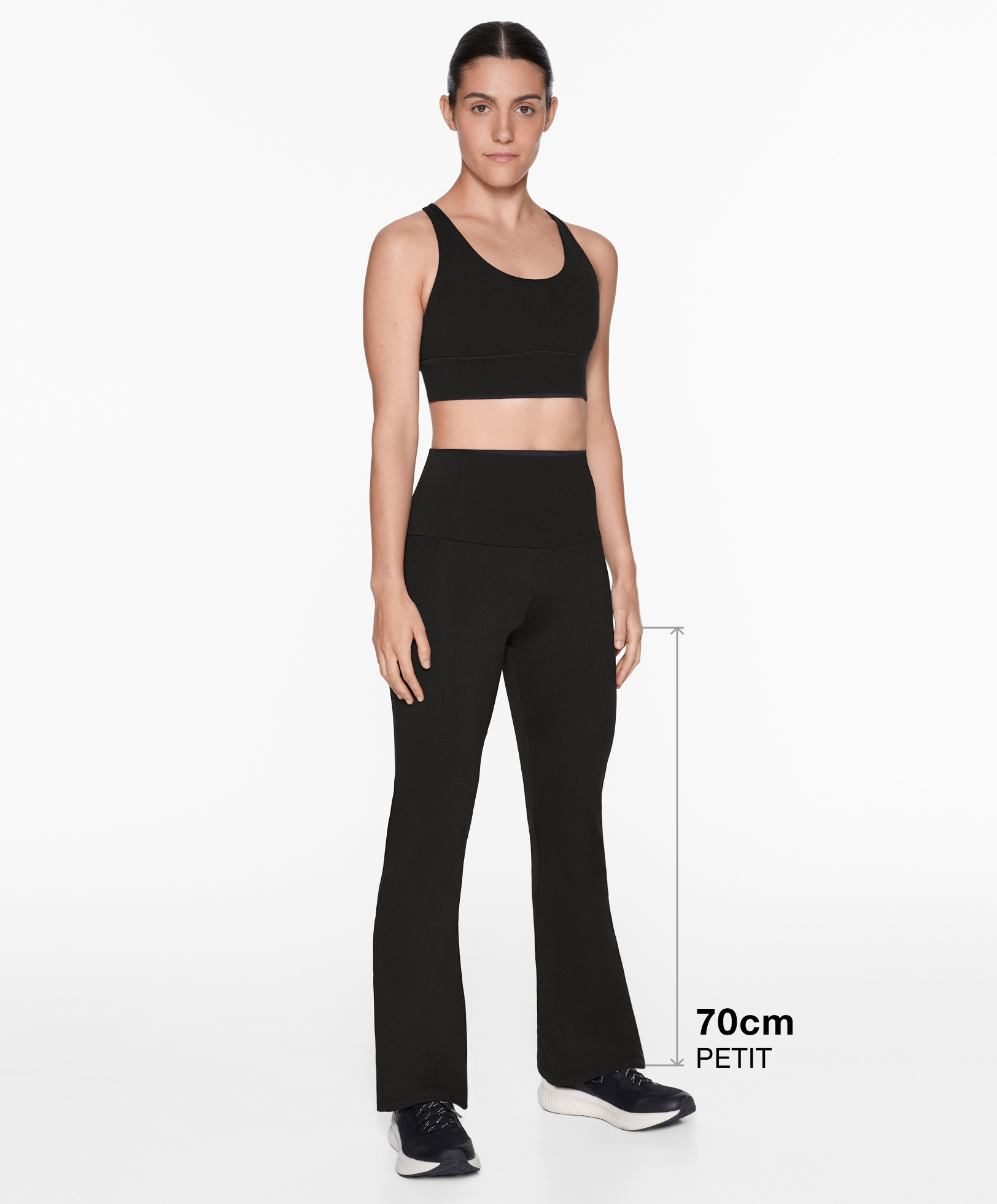 High-rise comfortlux flare trousers