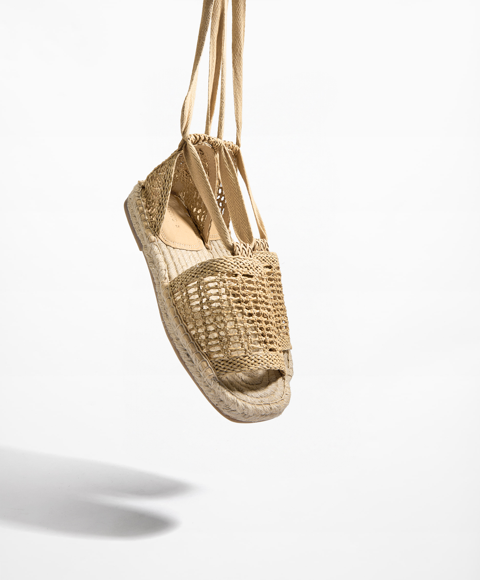 Braided jute sandals
