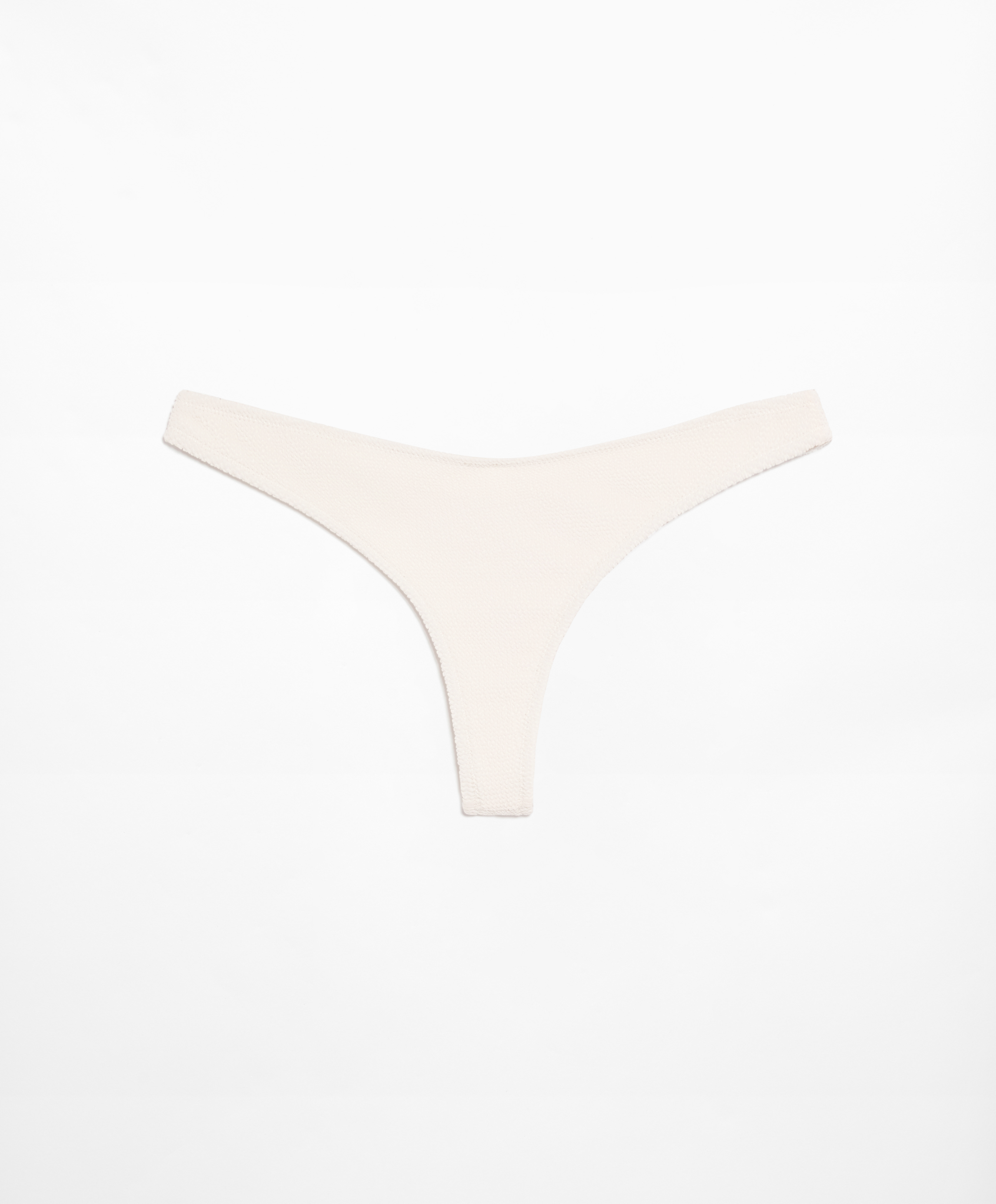 U-cut crinkle Brazilian bikini briefs