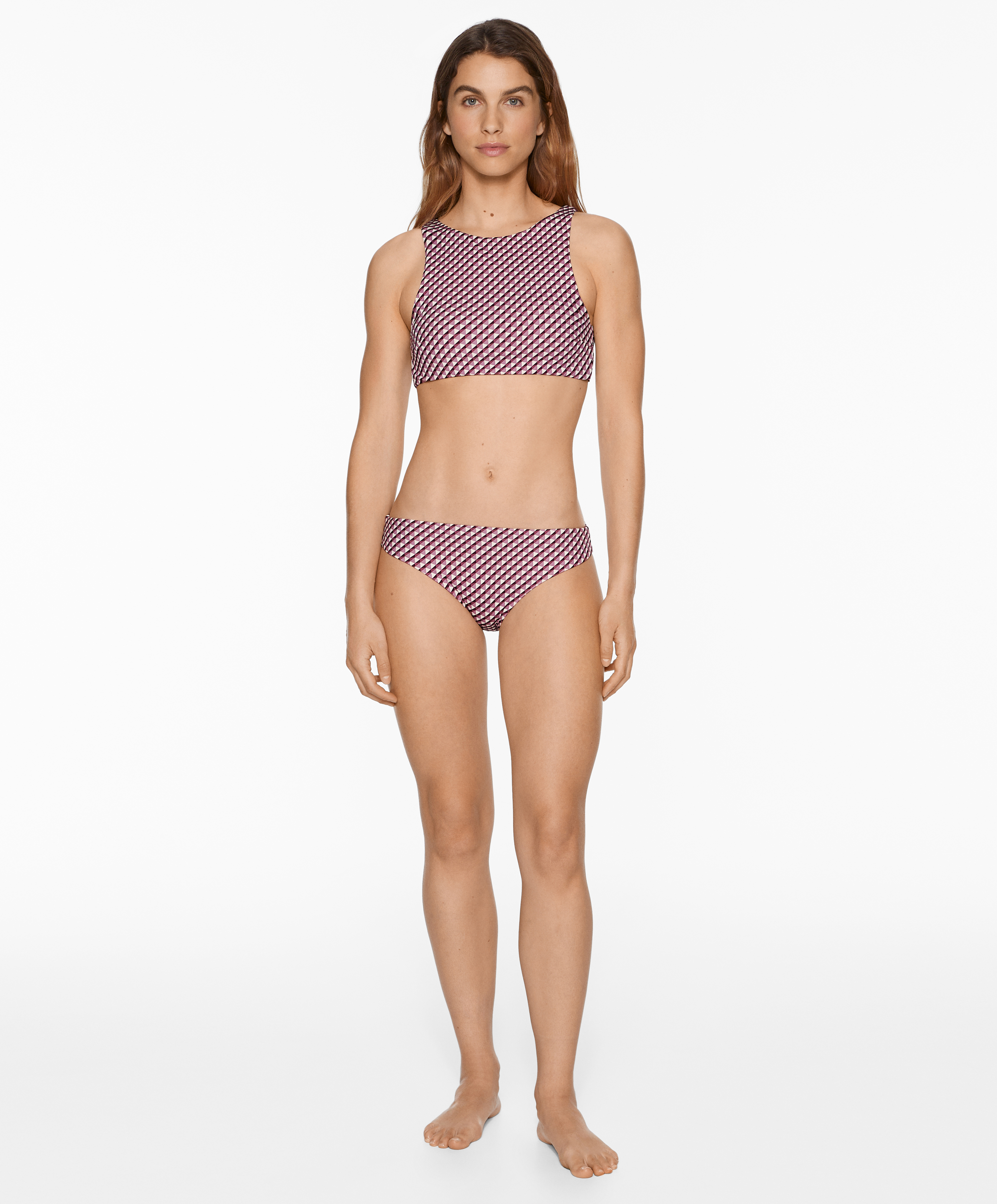 Geometric pattern classic bikini briefs