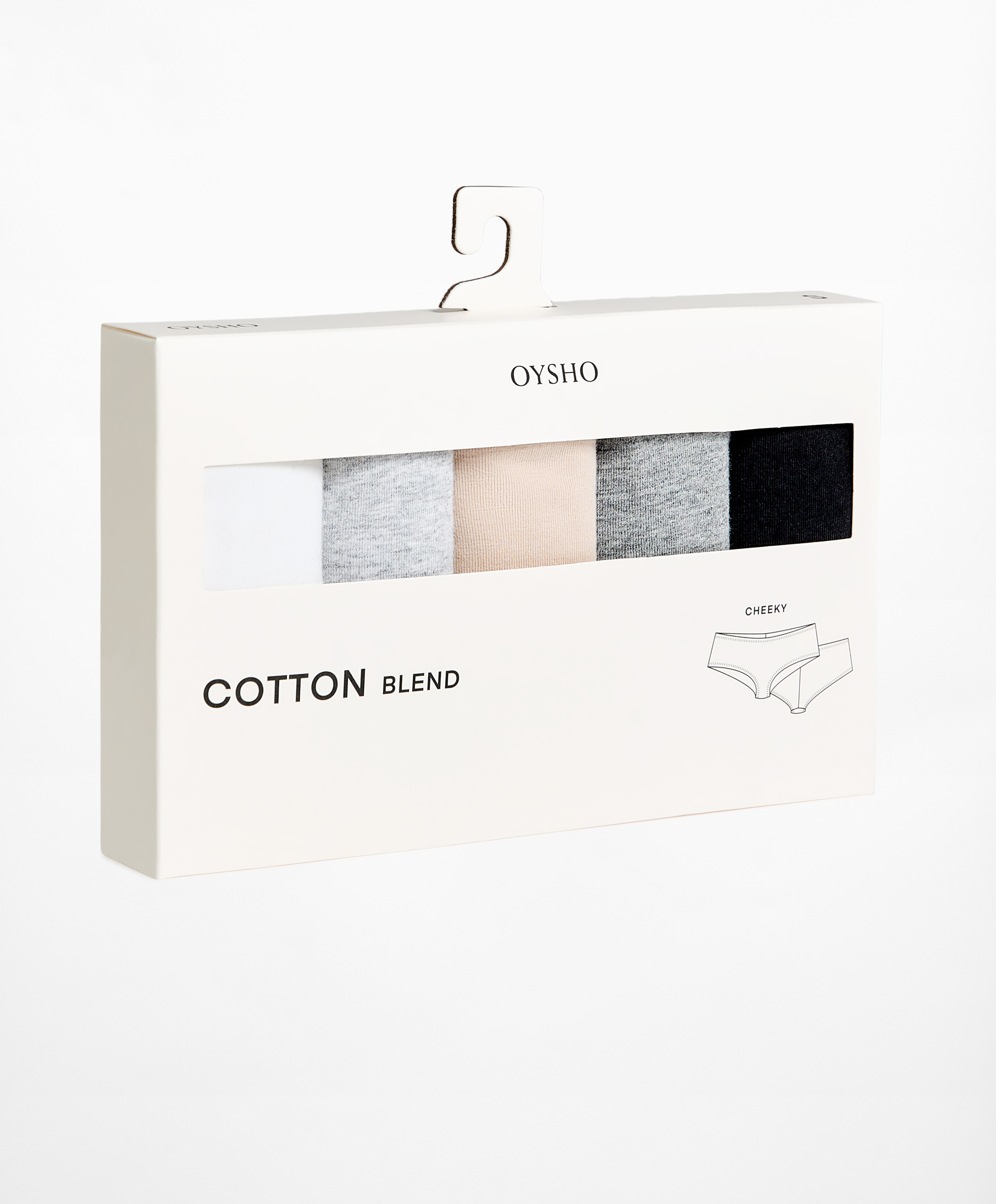 5 cotton blend cheeky briefs