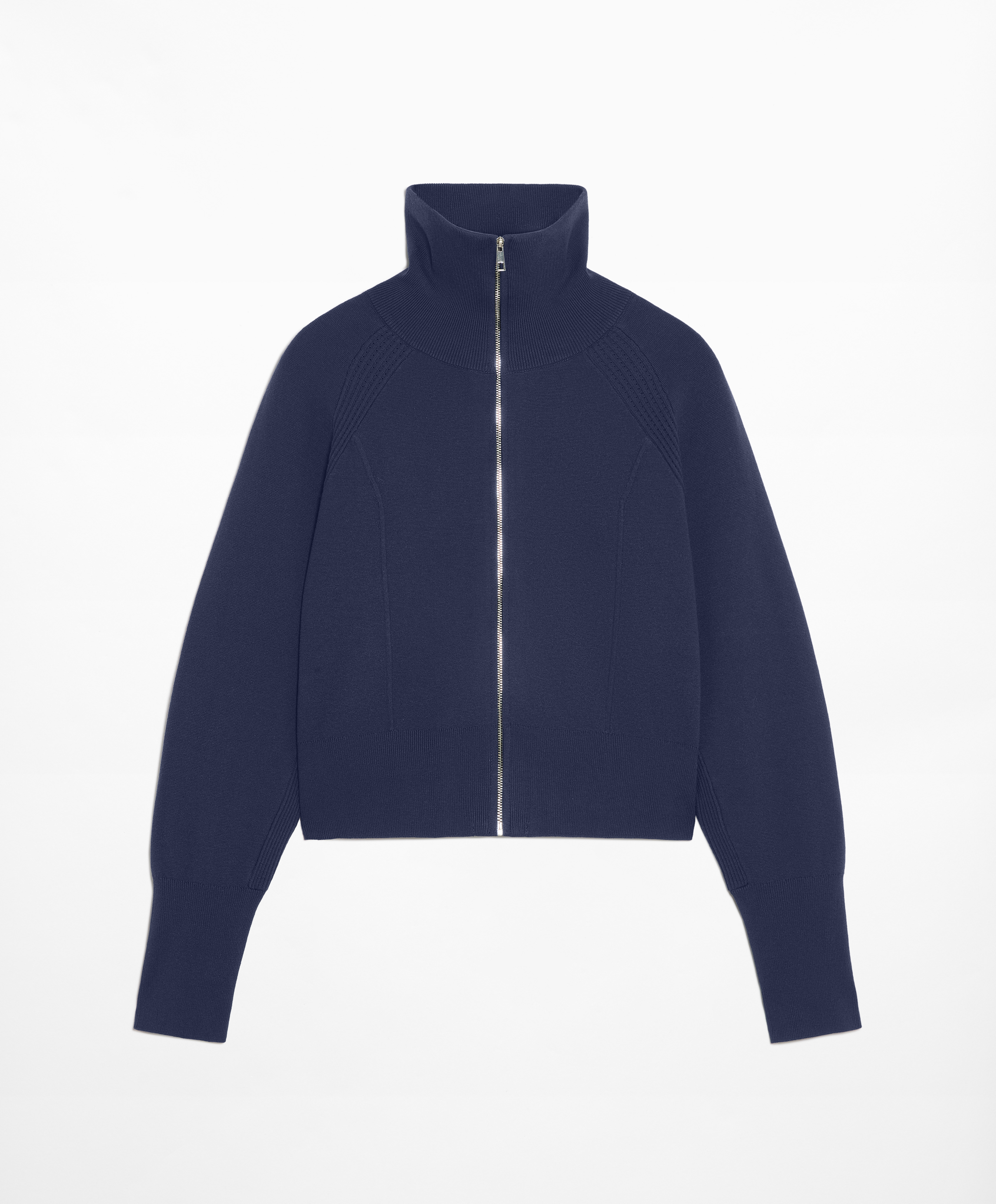 Milano knit zip-through jacket
