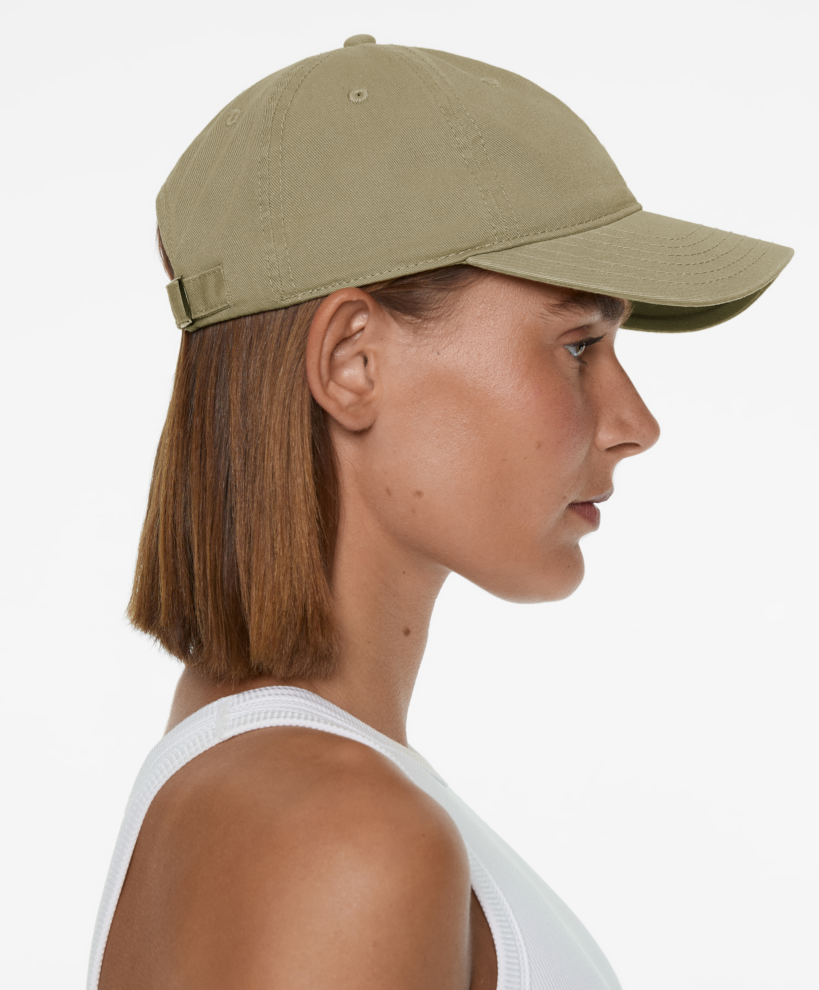 Washed-effect 100% cotton cap