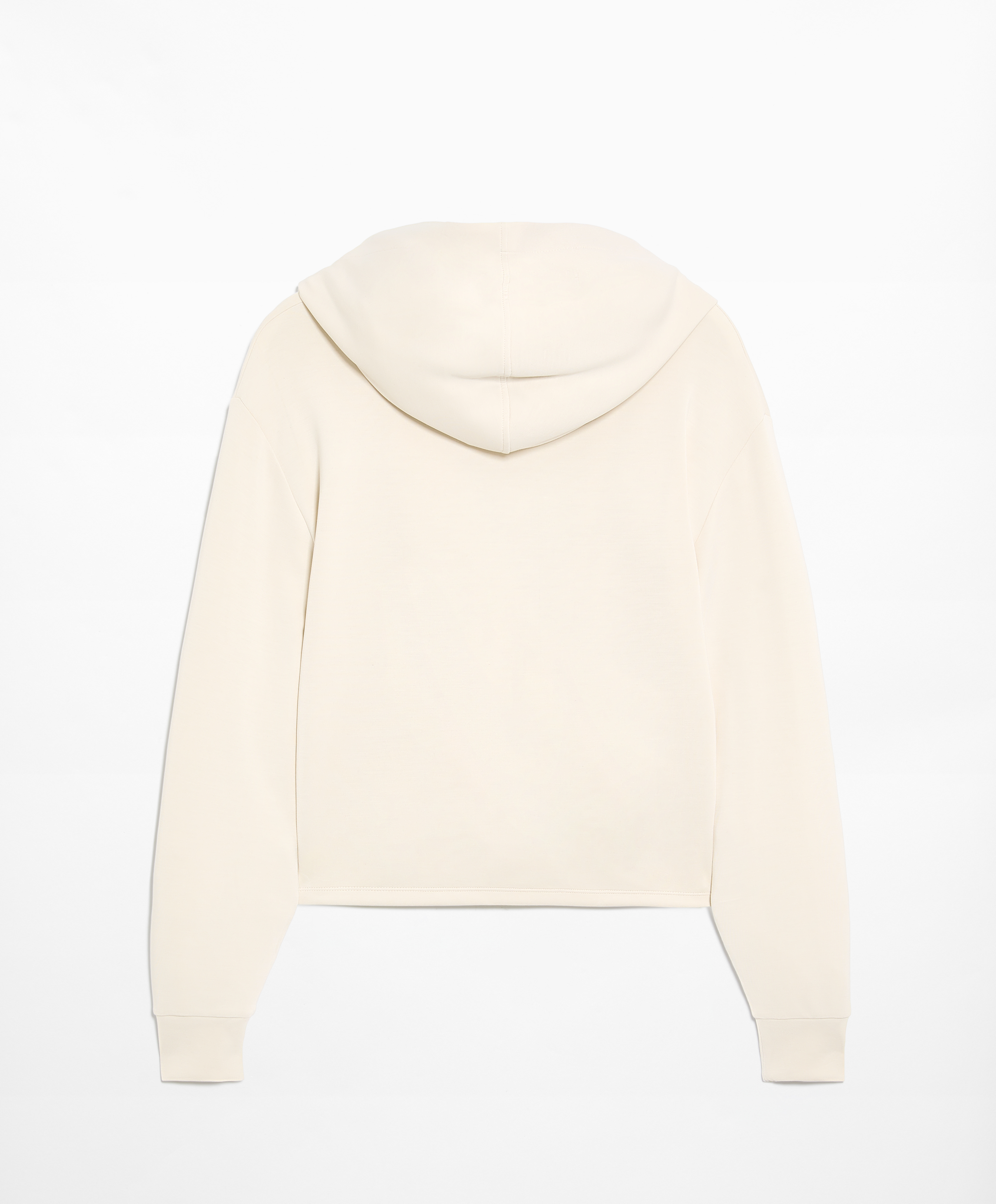 Crop wrap sweatshirt with modal