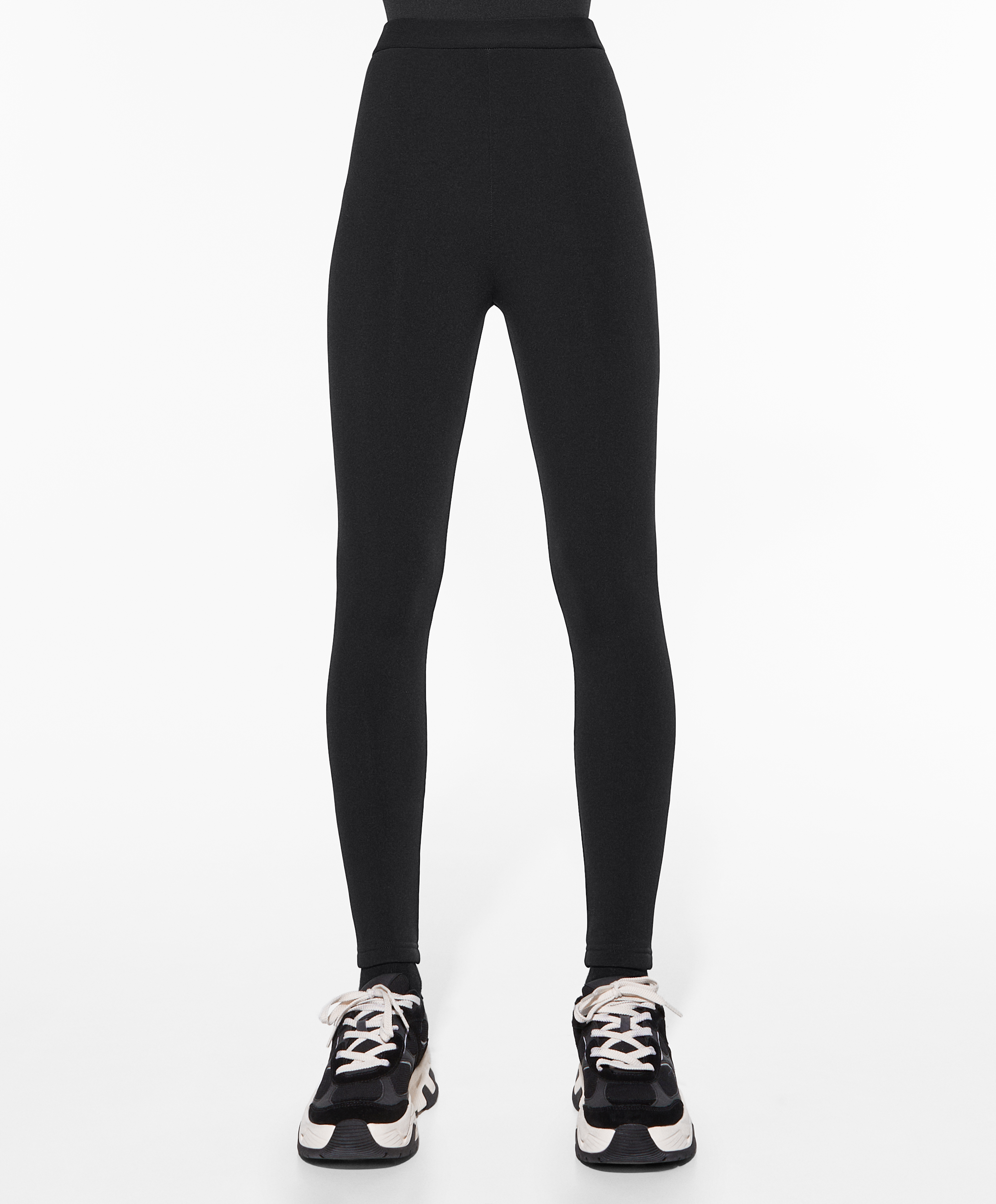 Super-extra-warm seamless 65cm ankle-length leggings