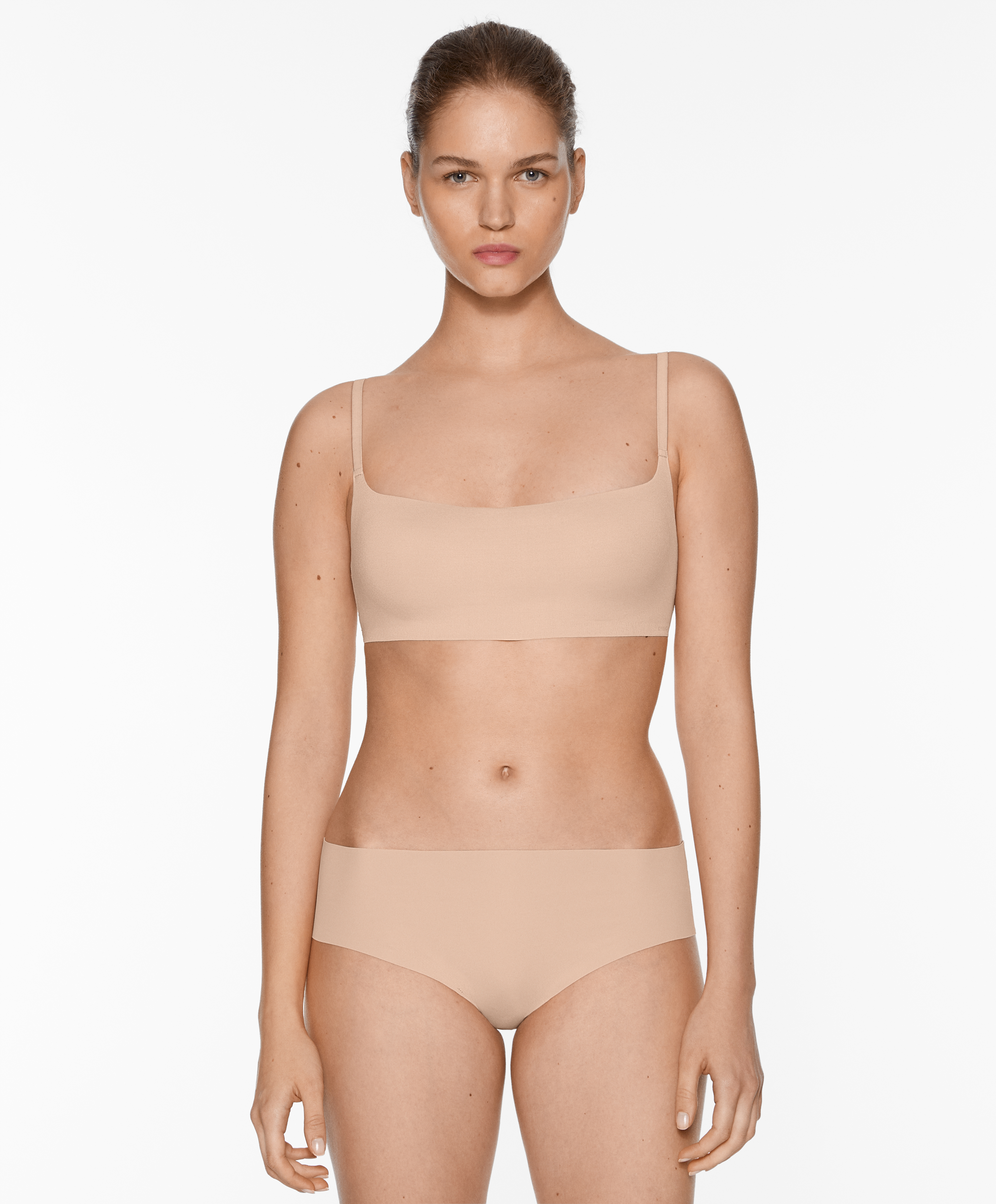 Invisible laser-cut bra top