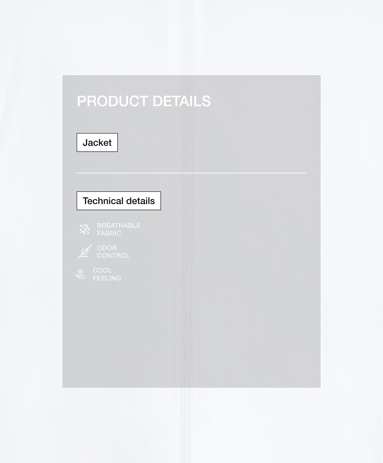 Cool-touch hooded technical jacket