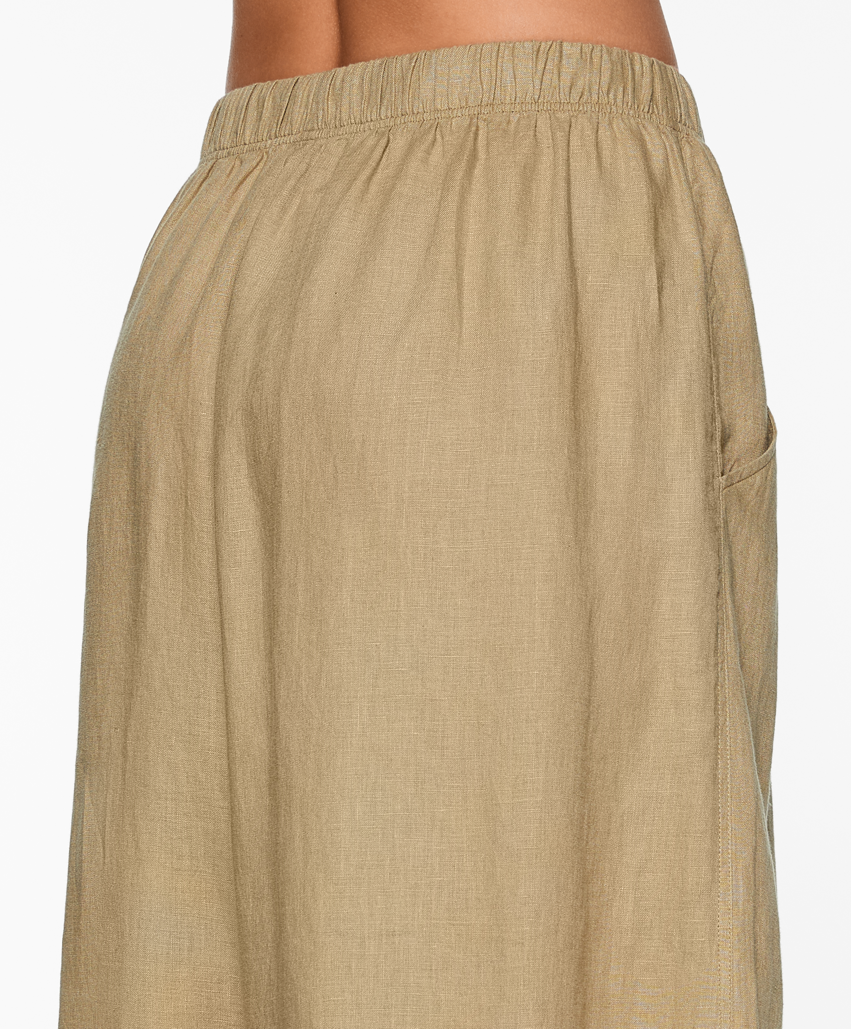100% linen balloon trousers