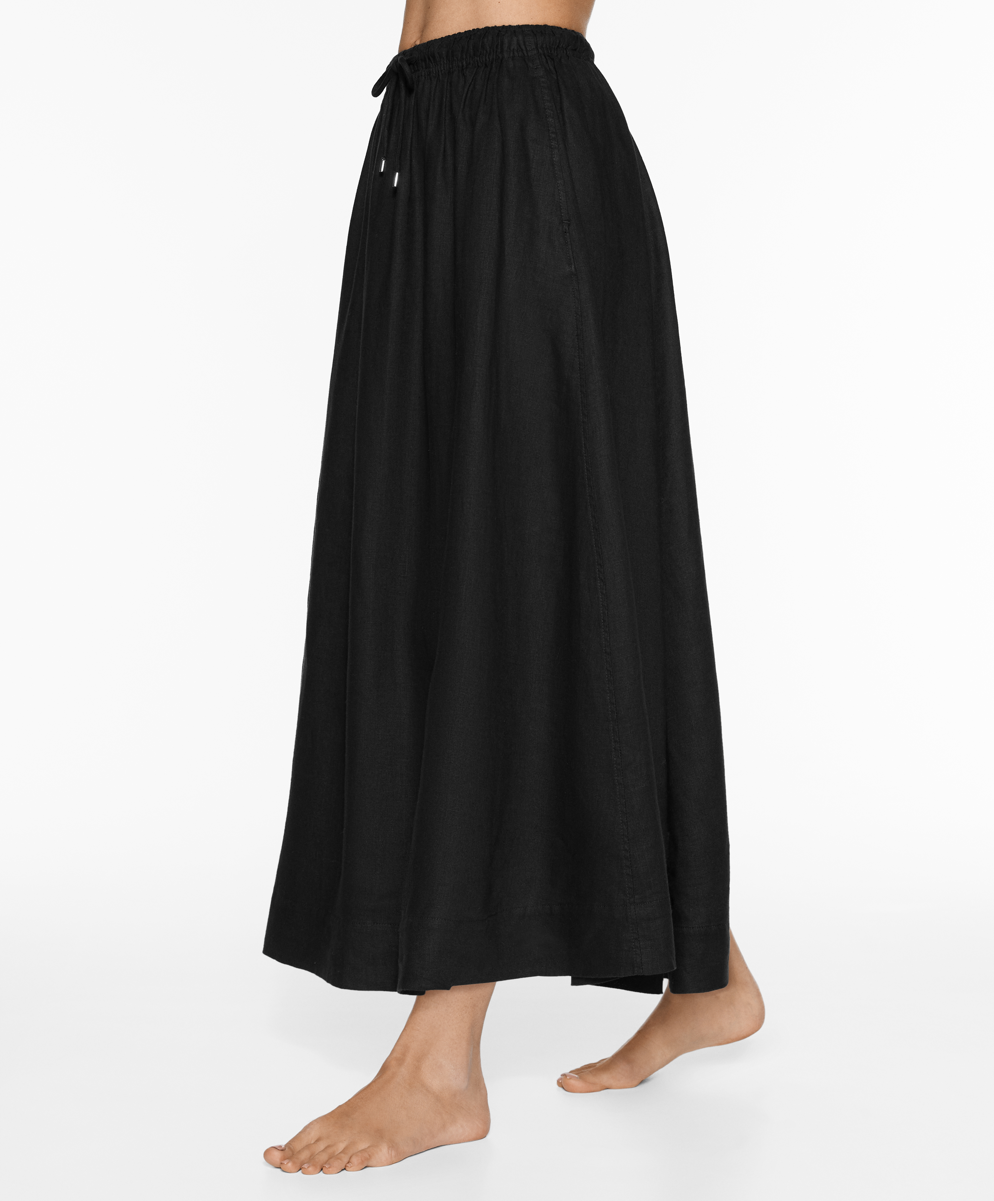 Long 100% linen skirt