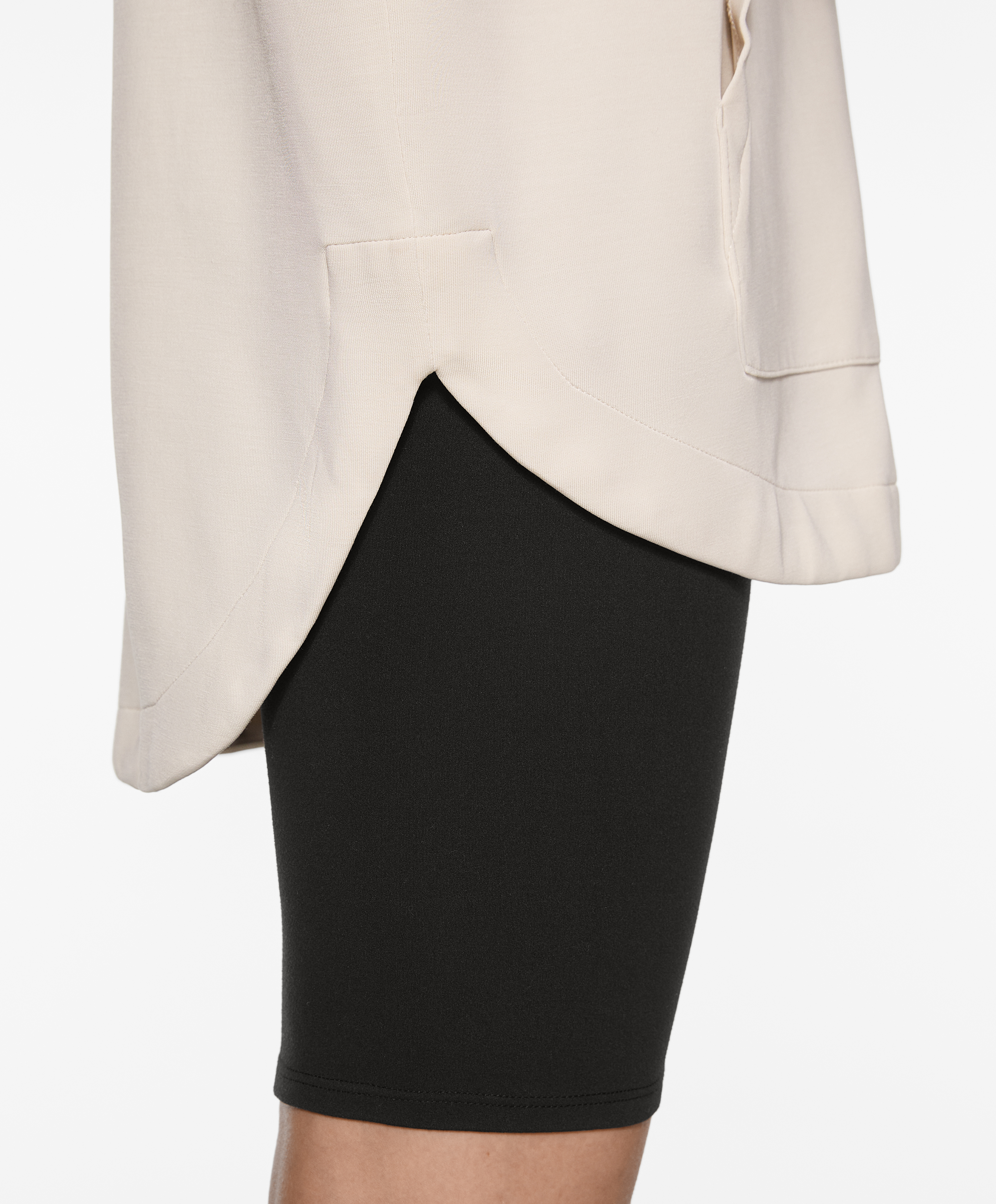 Oversize jacket with modal