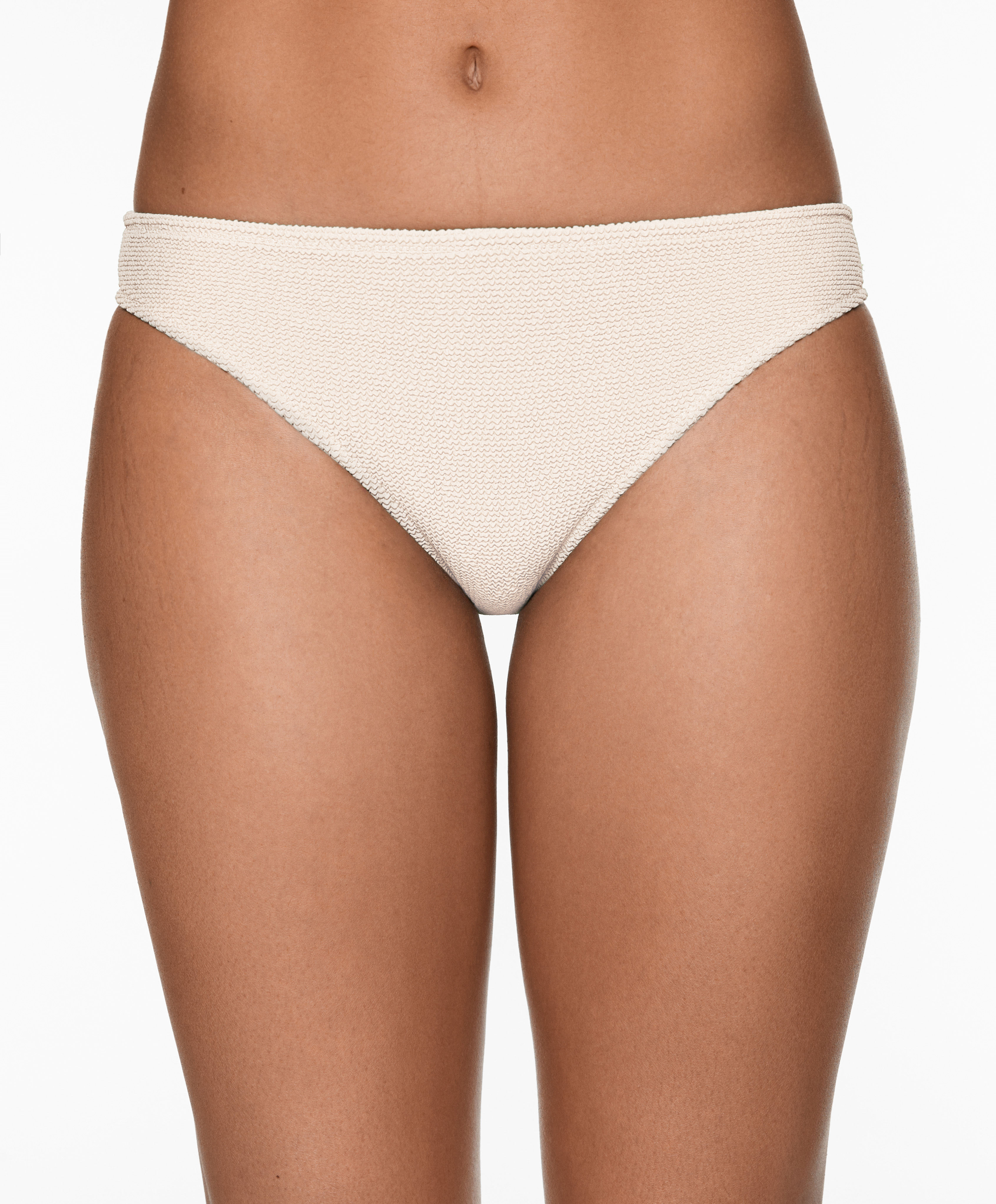 Medium-coverage crinkle bikini briefs