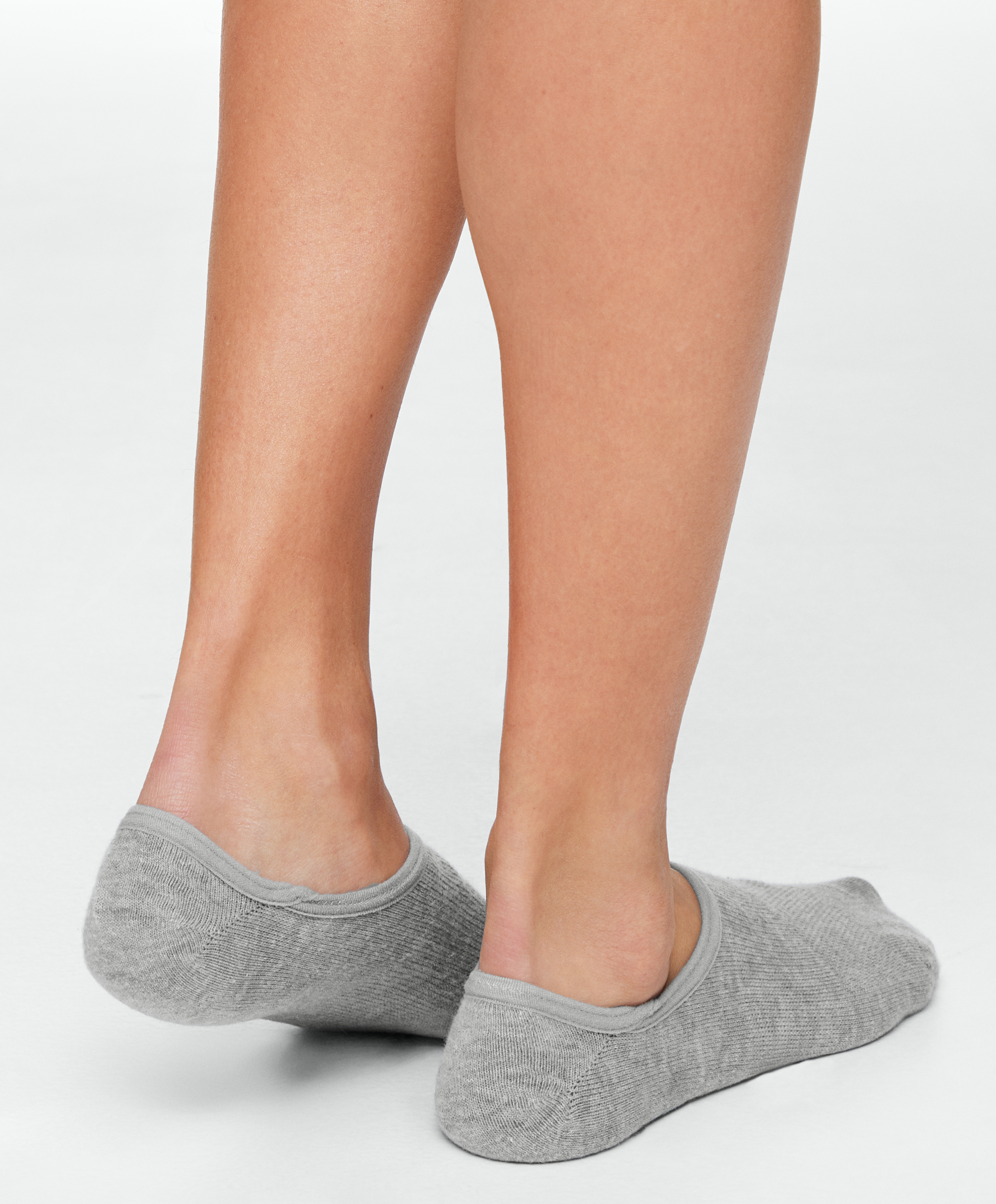 3 pairs of high-cut cotton blend invisible sports socks