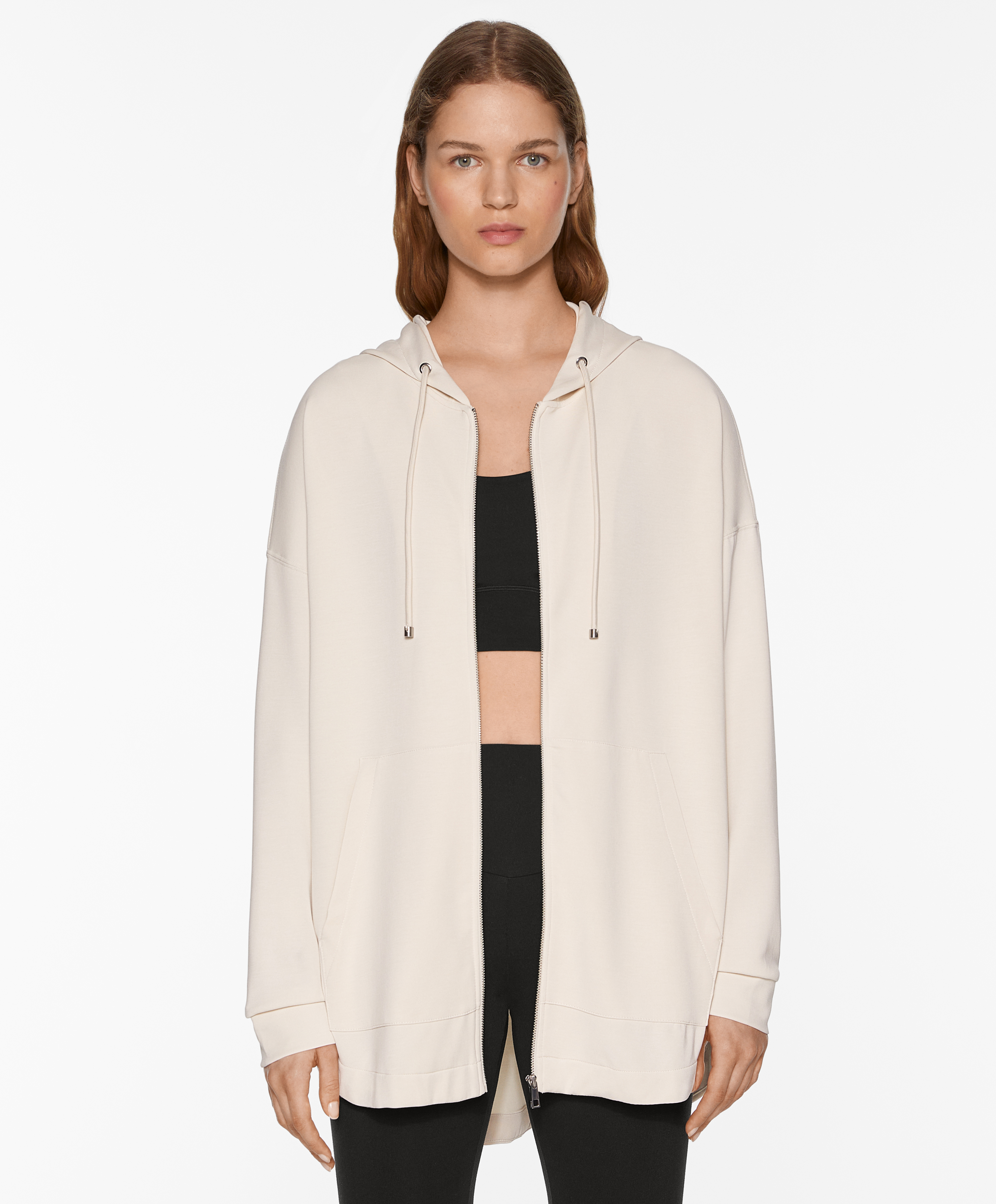 Oversize jacket with modal