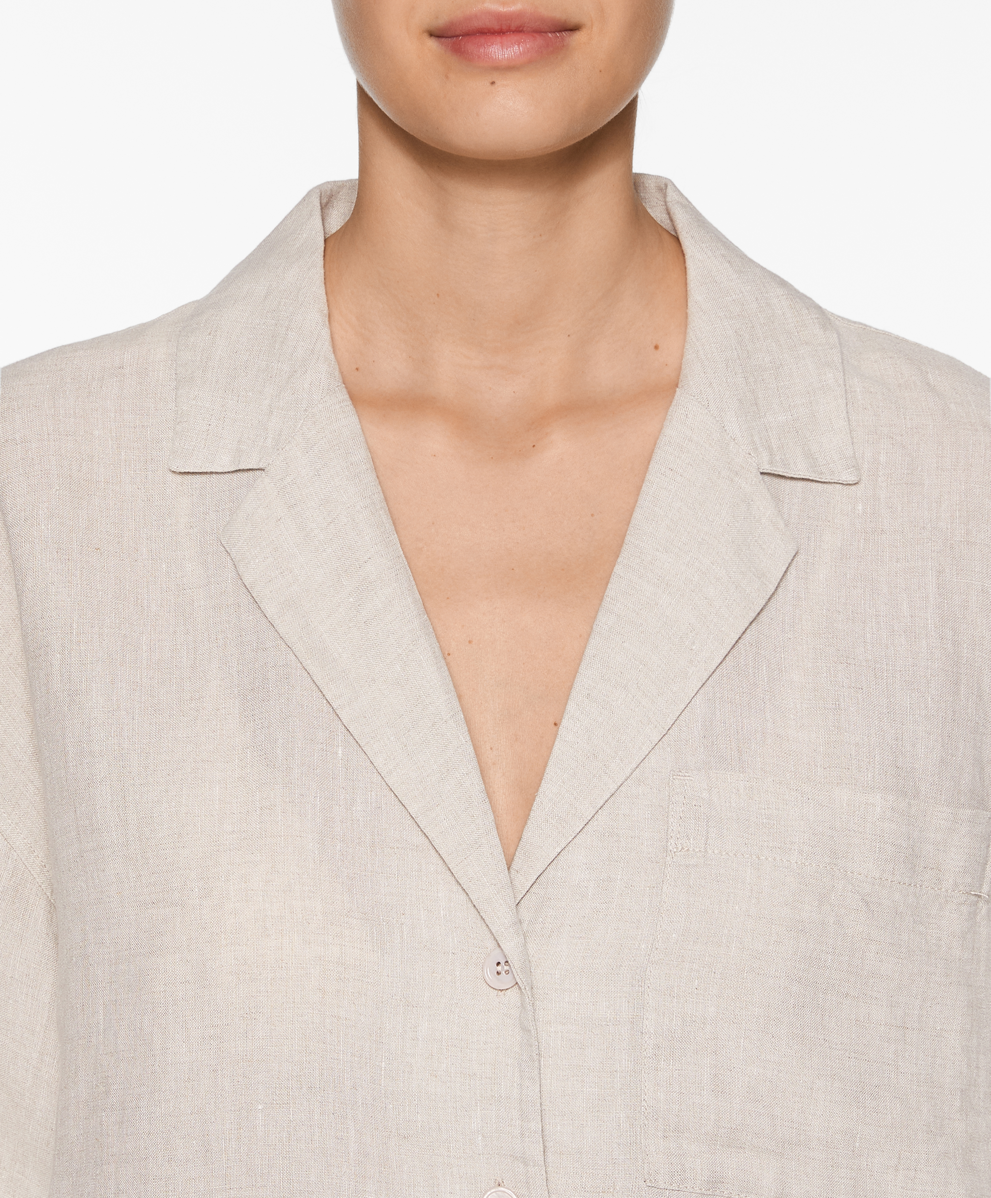 100% linen short sleeve shirt