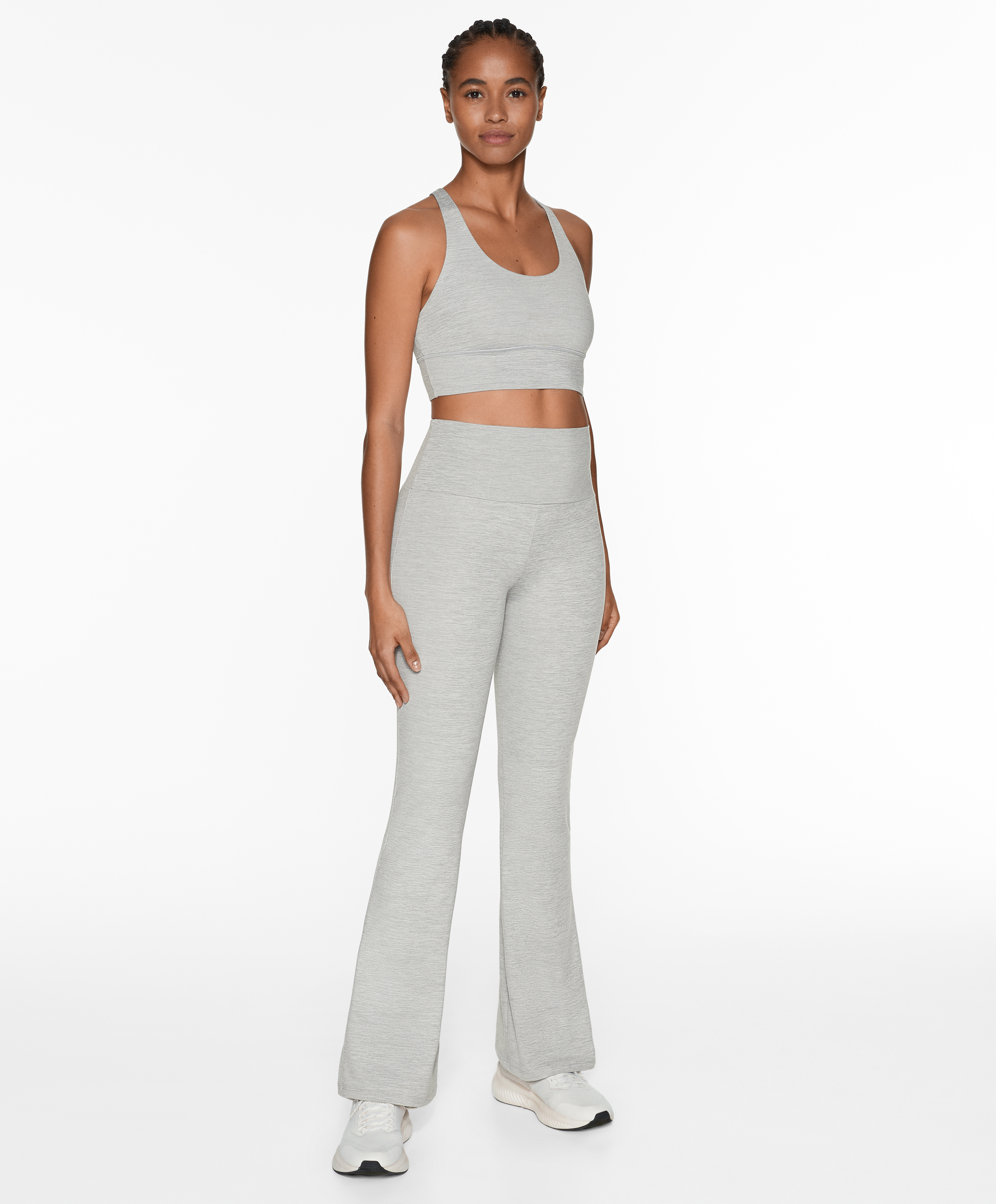 High-rise comfortlux flare trousers