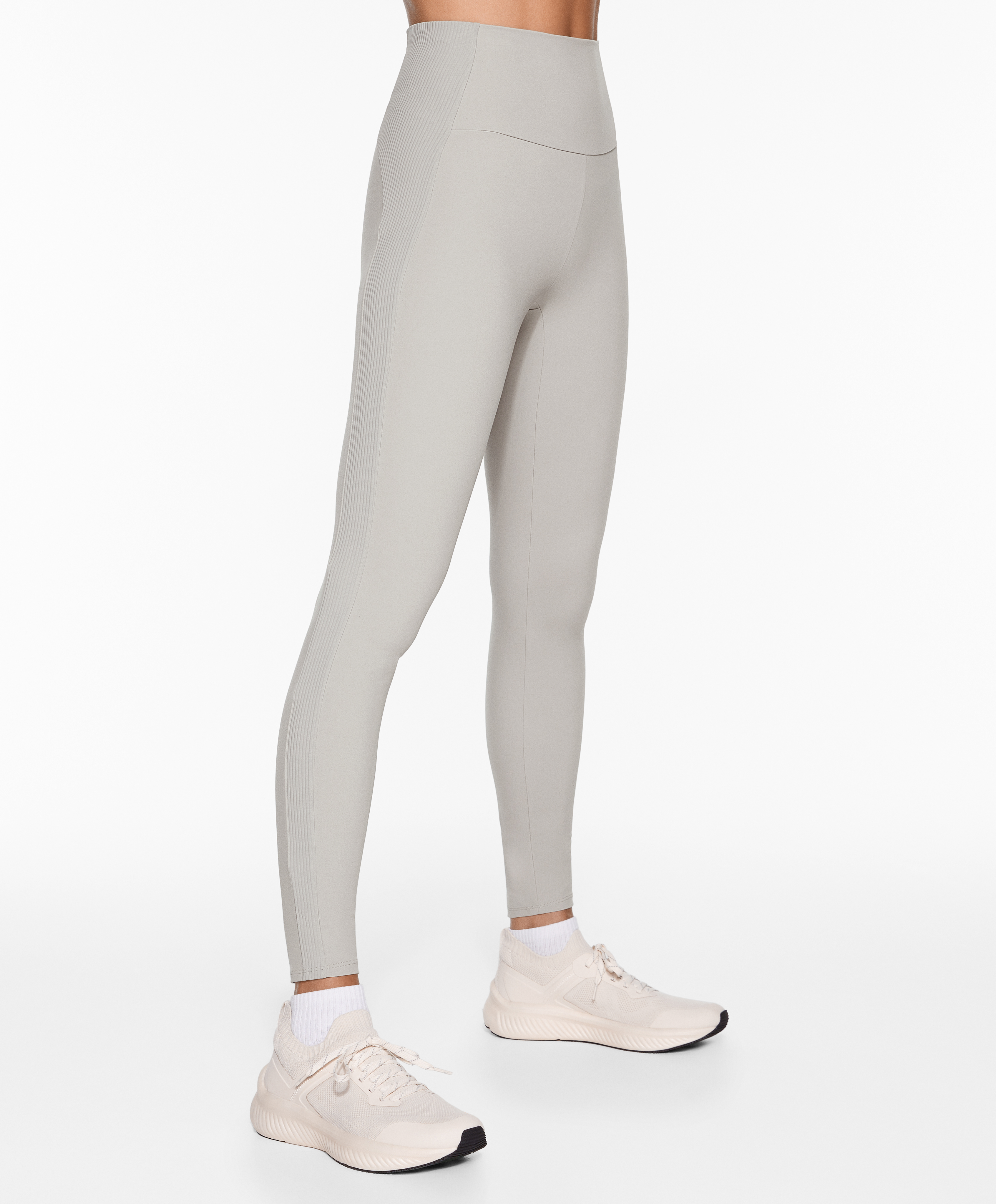 Comfortlux high-rise rib 65cm ankle-length leggings