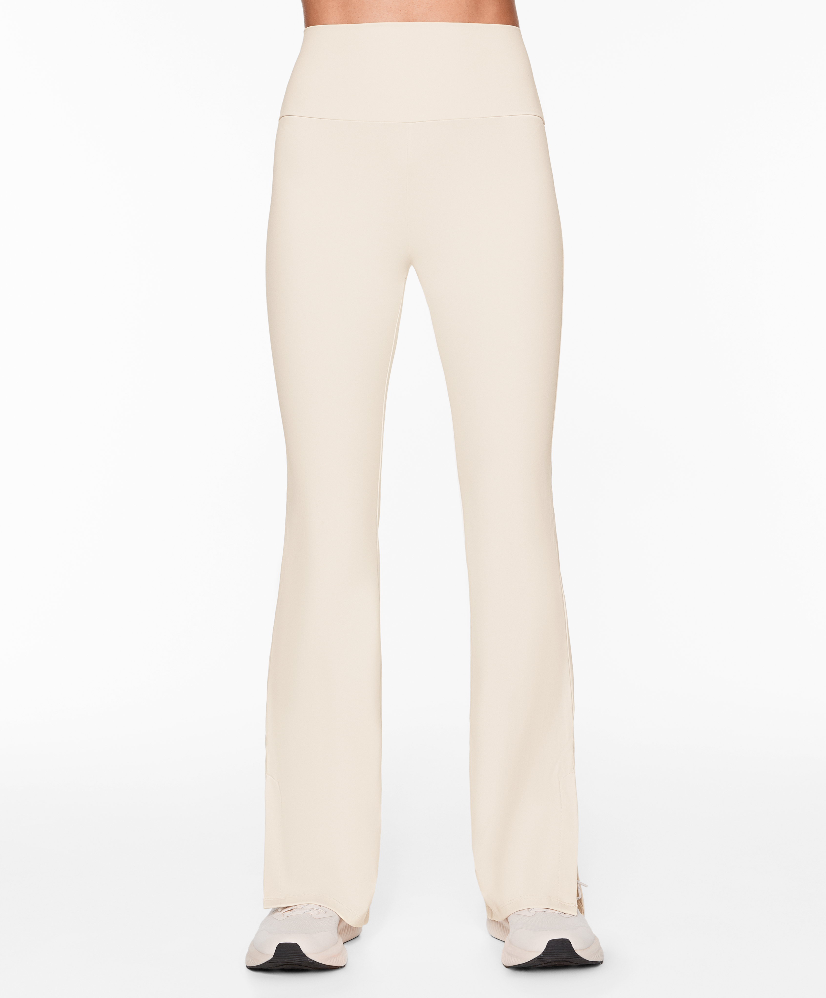 Comfortlux slit flare trousers