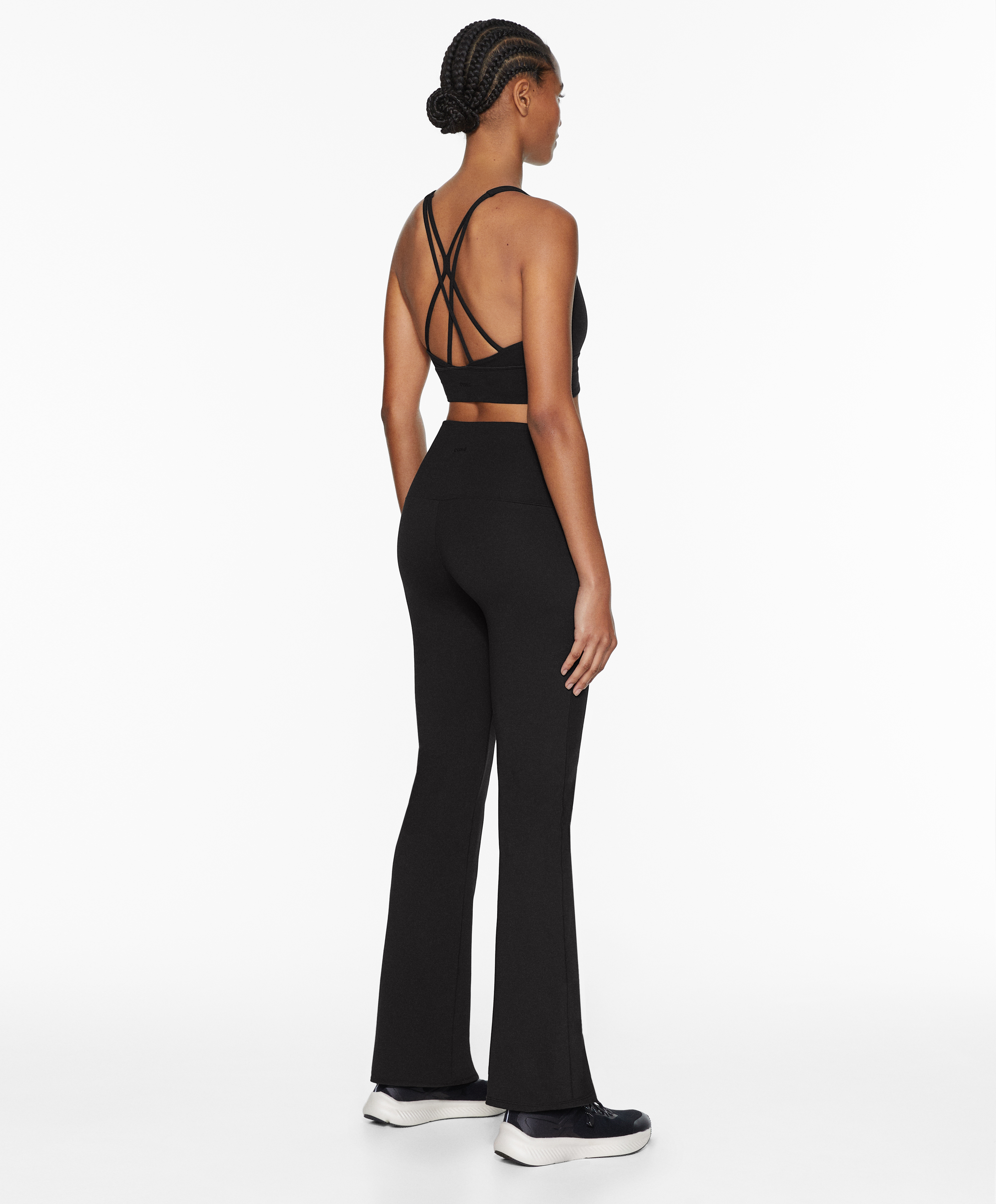 High-rise comfortlux flare trousers