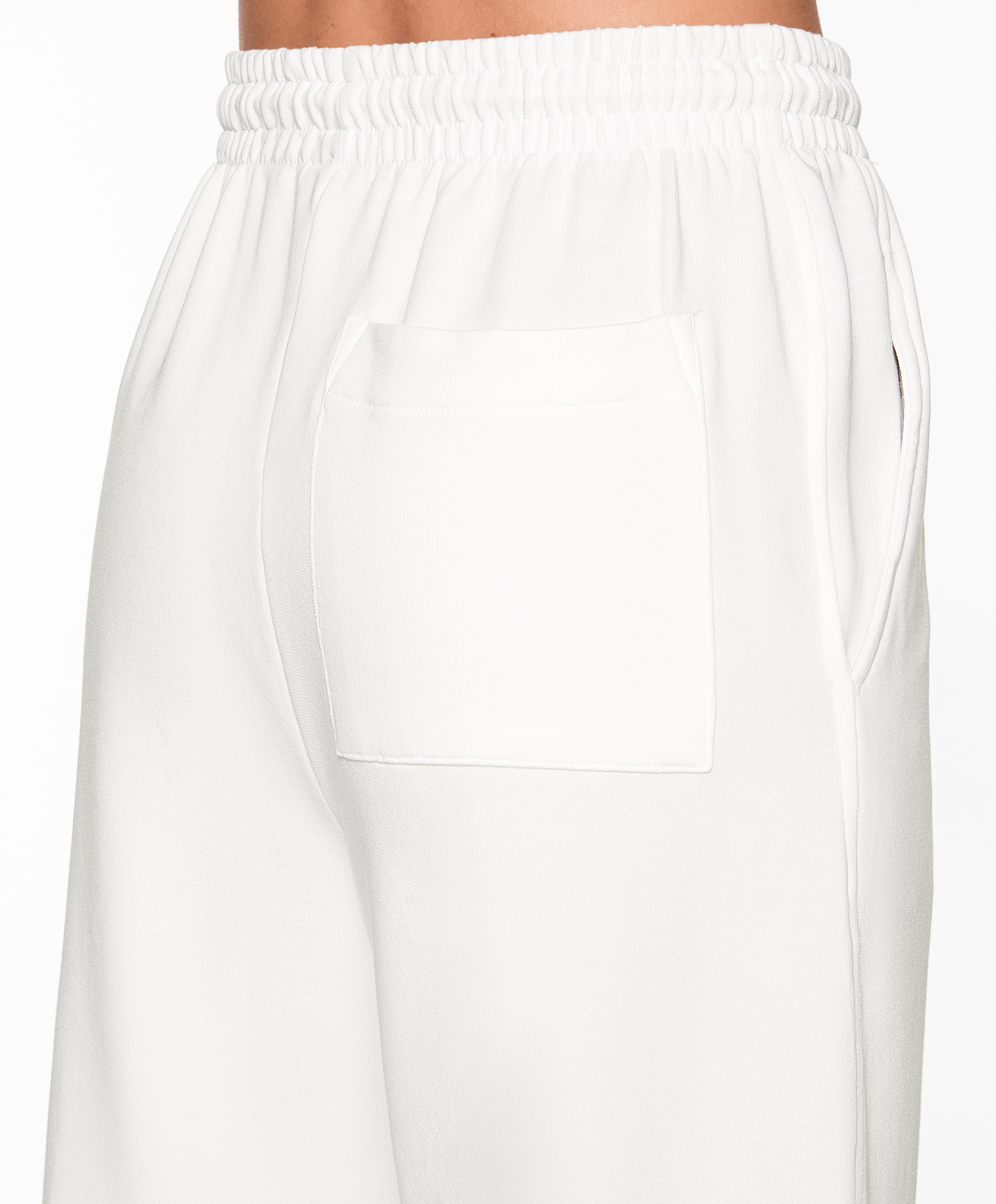 Relaxed straight-leg trousers with cotton and modal