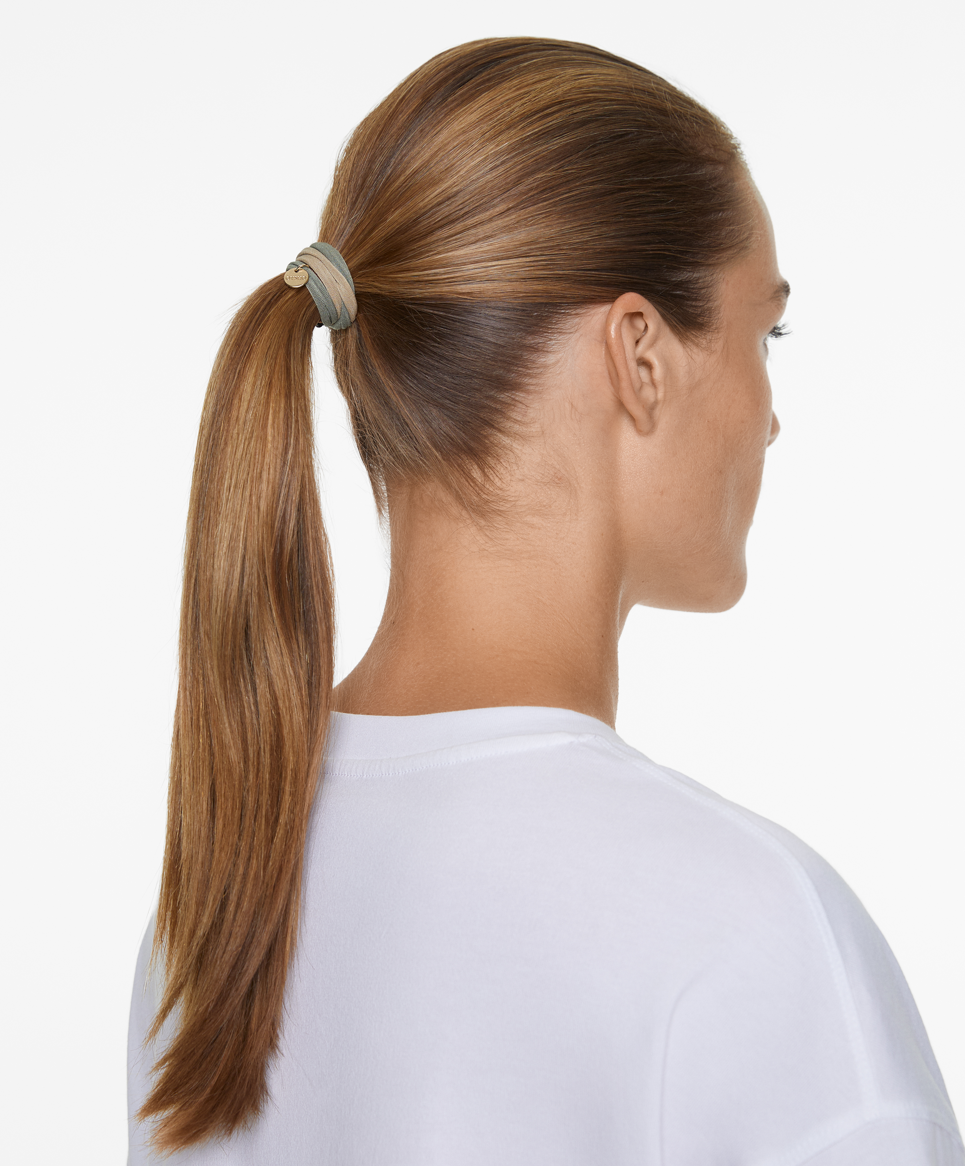 6 Oysho plaque hair ties