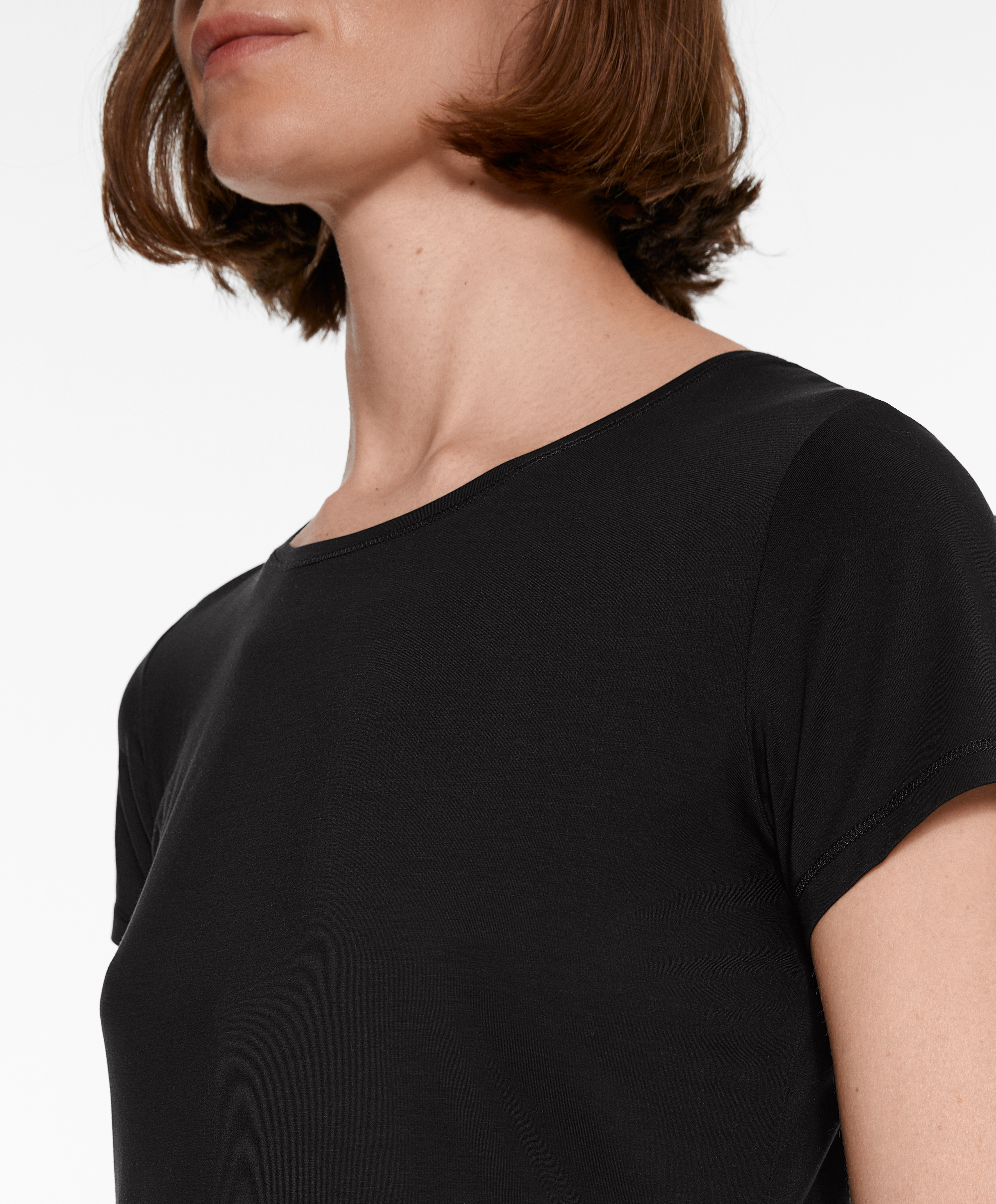 Short sleeve lyocell blend T-shirt