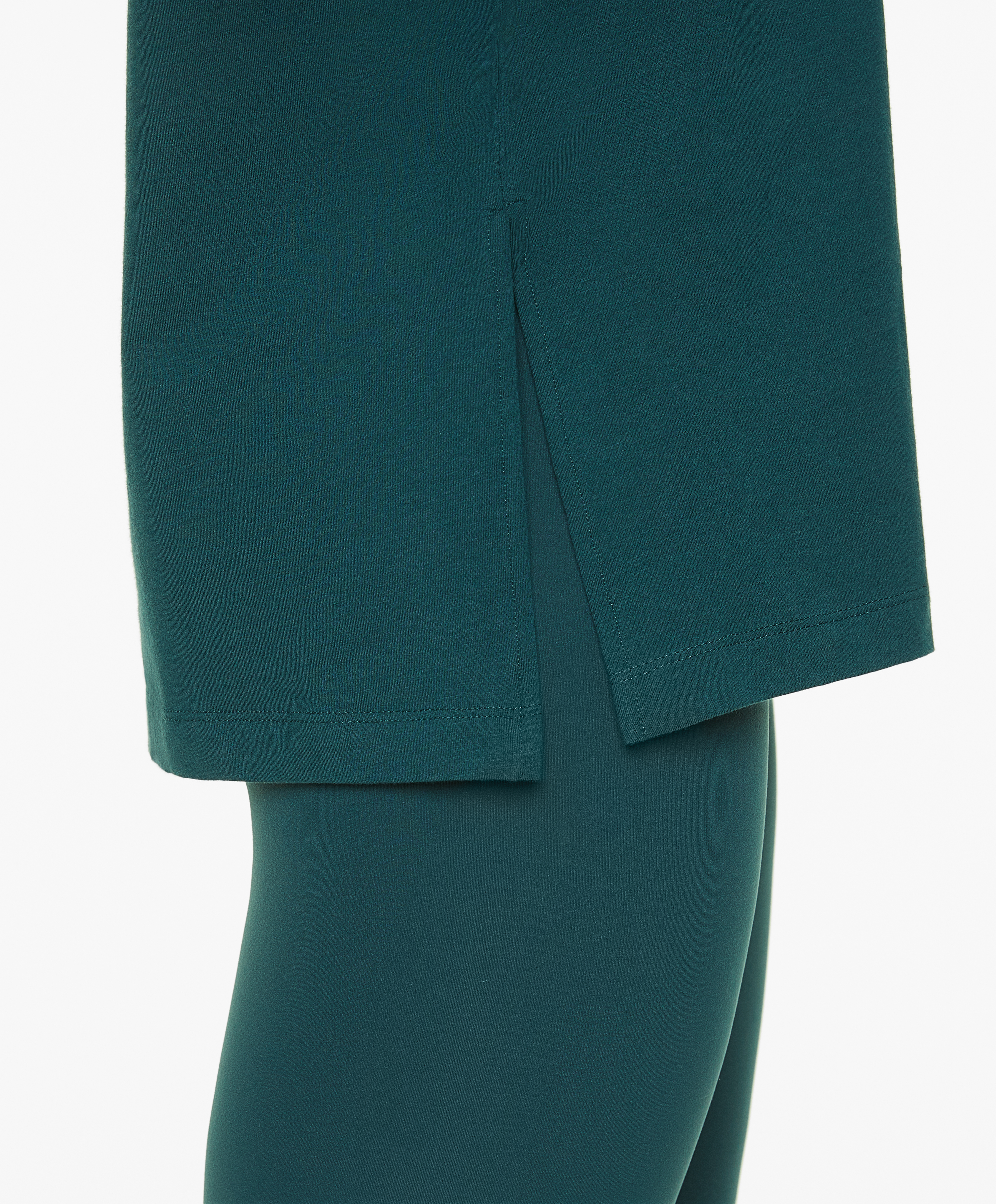 Short sleeve cotton blend T-shirt