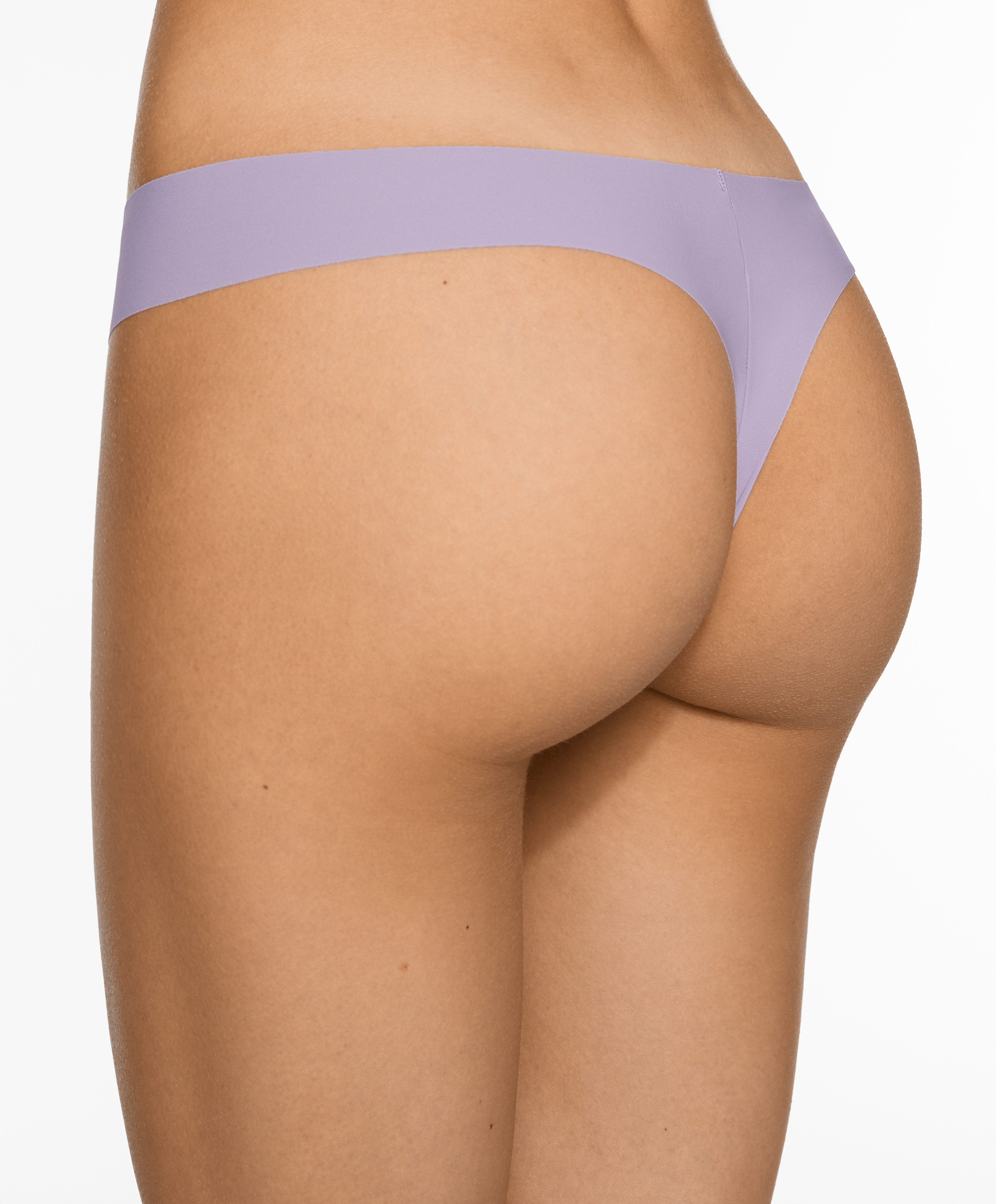 5 laser-cut polyamide blend thongs