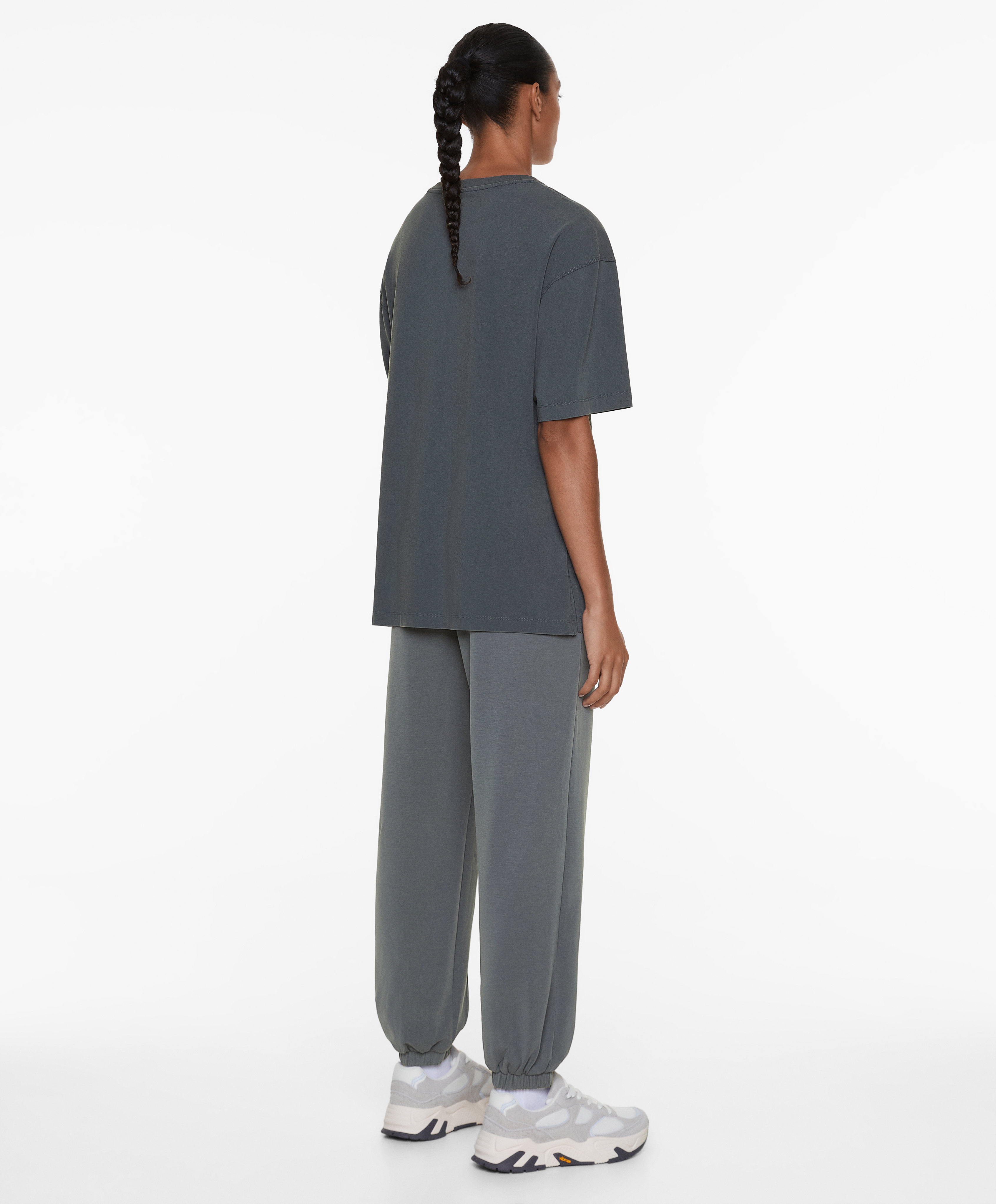 Short sleeve cotton blend T-shirt