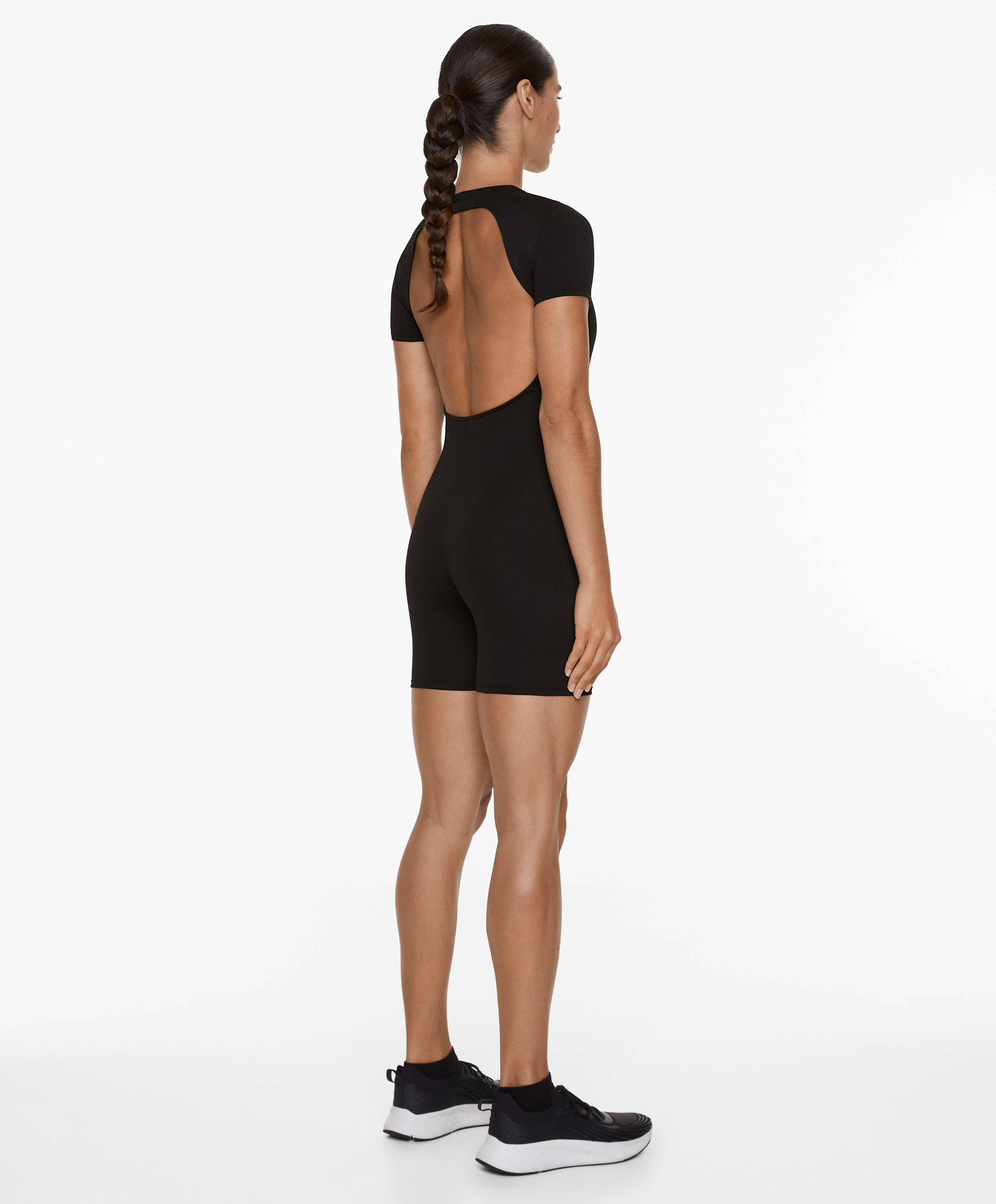 Open-back Comfortlux short jumpsuit
