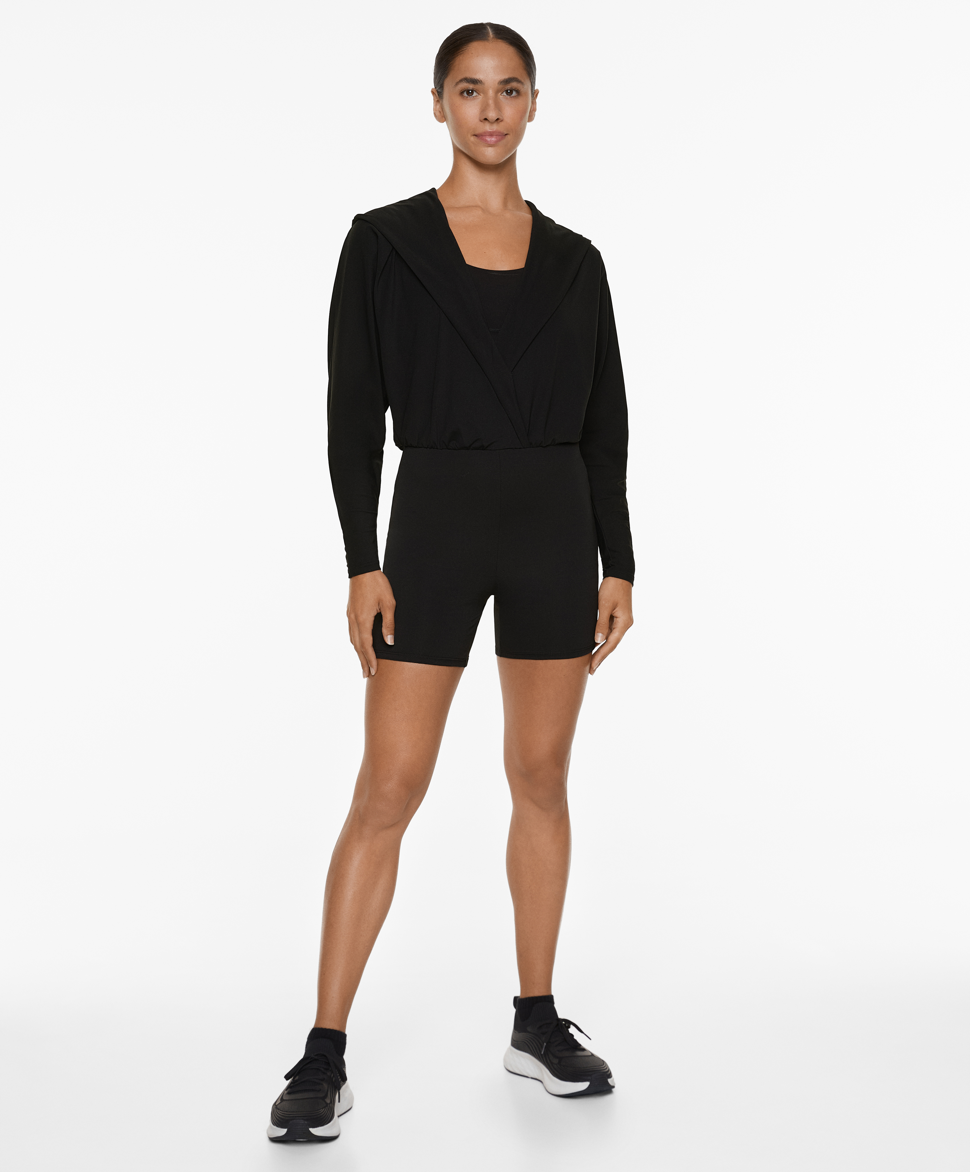 Comfortlux hooded short jumpsuit