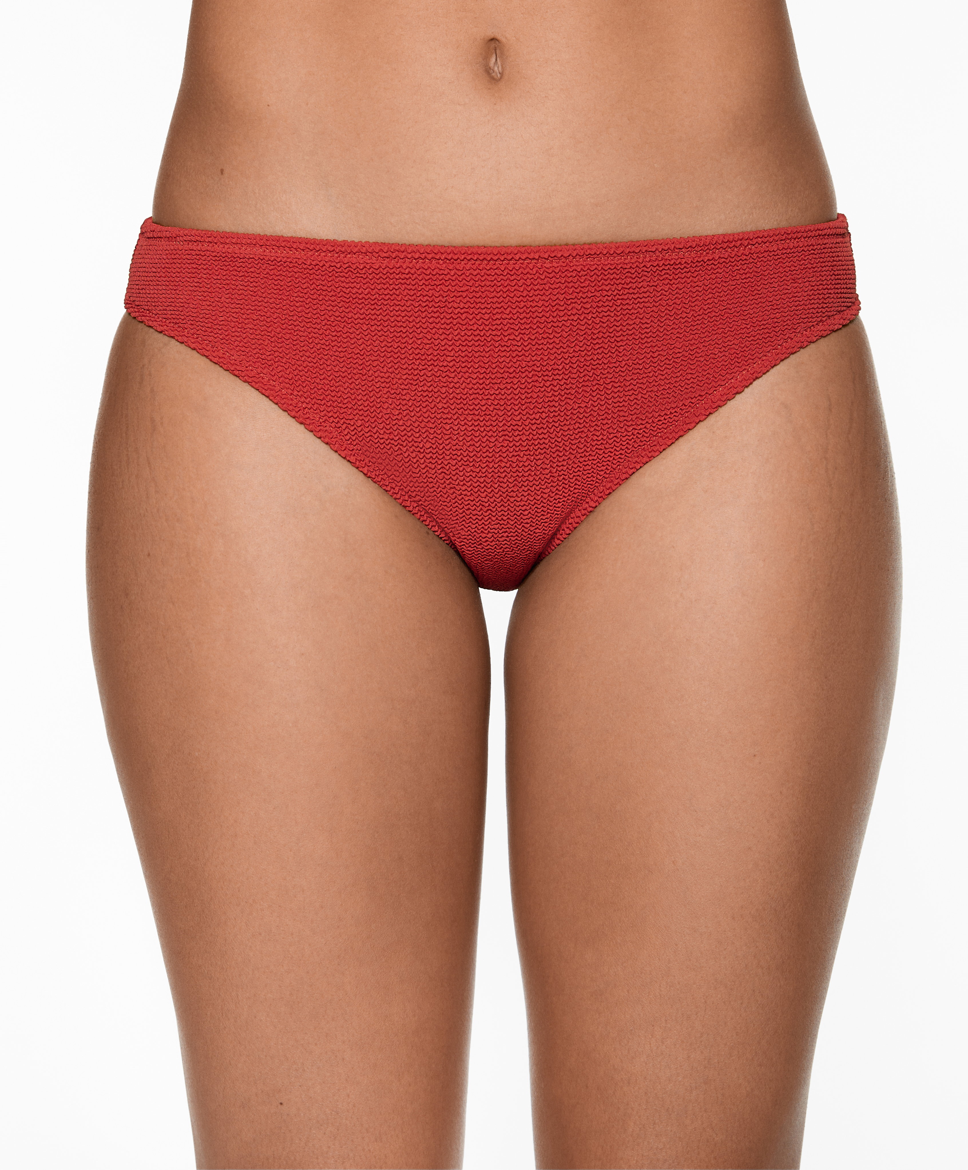 Medium-coverage crinkle bikini briefs