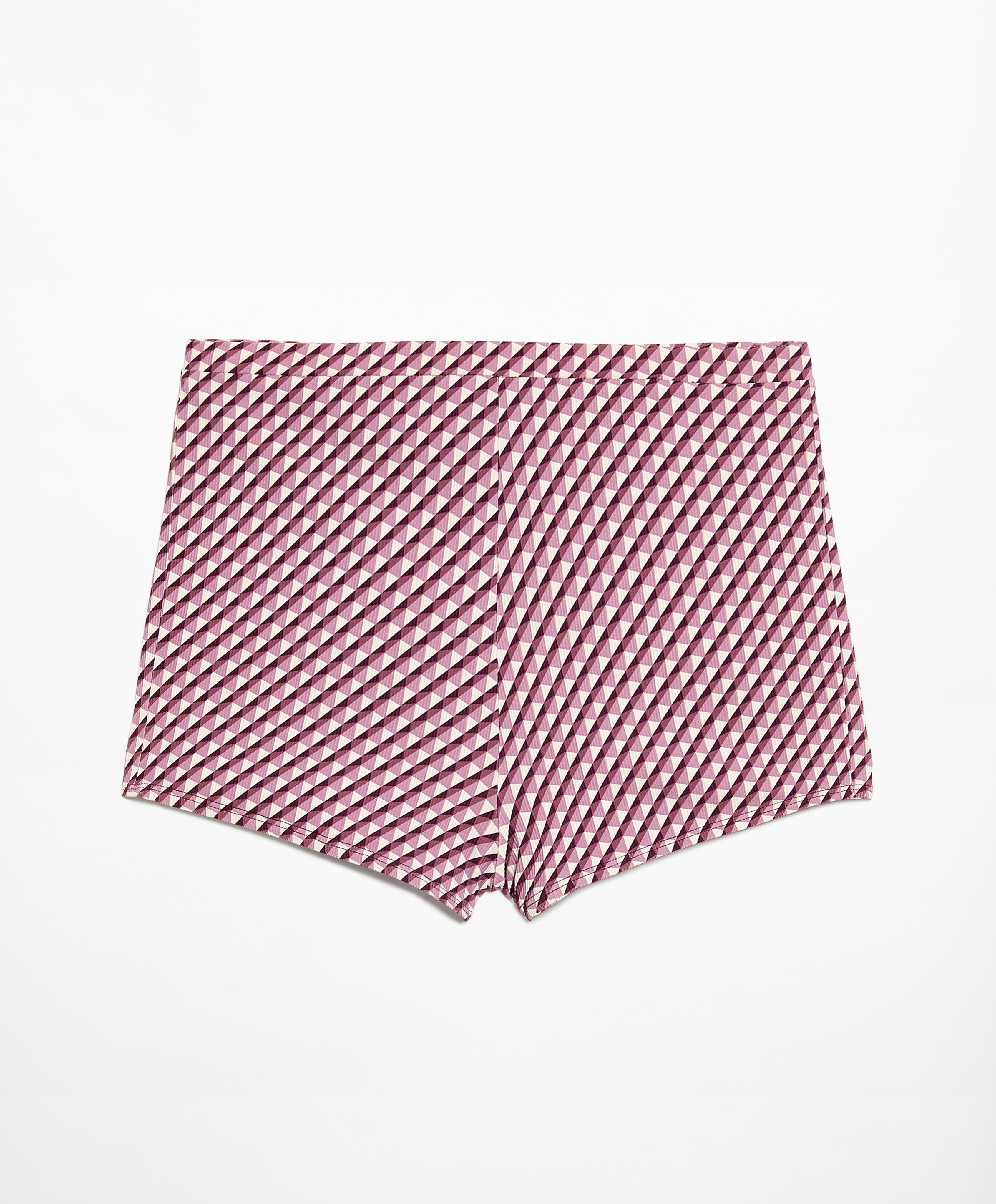 Geometric pattern hot pants bikini briefs